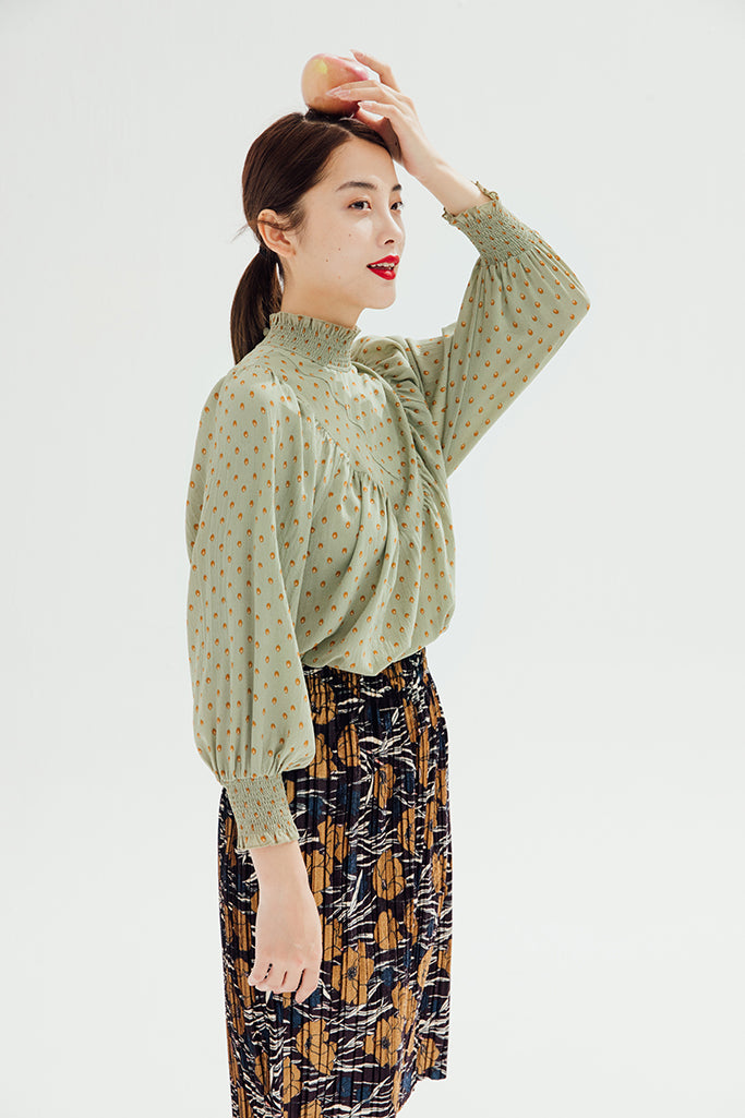 Velvety Pleats Skirt