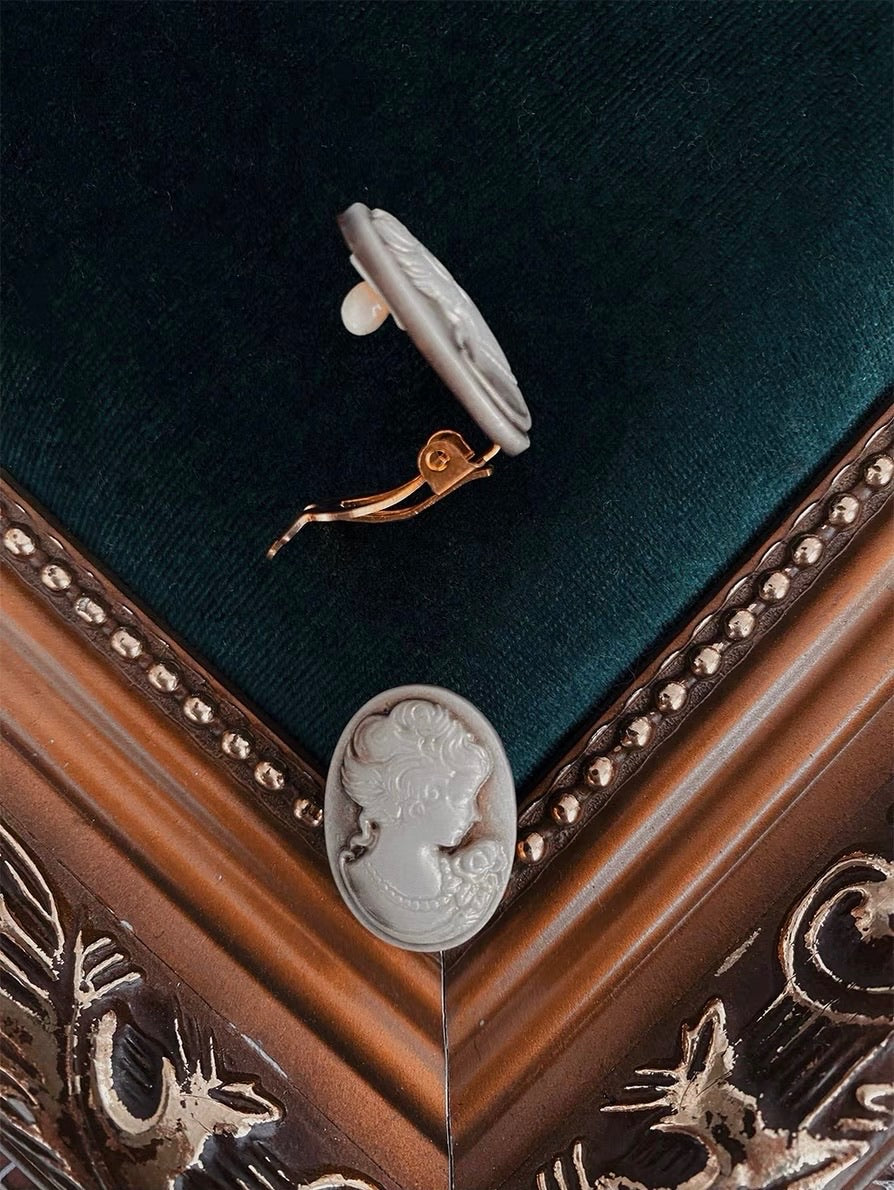 Victorian Cameo Clip-On Earring