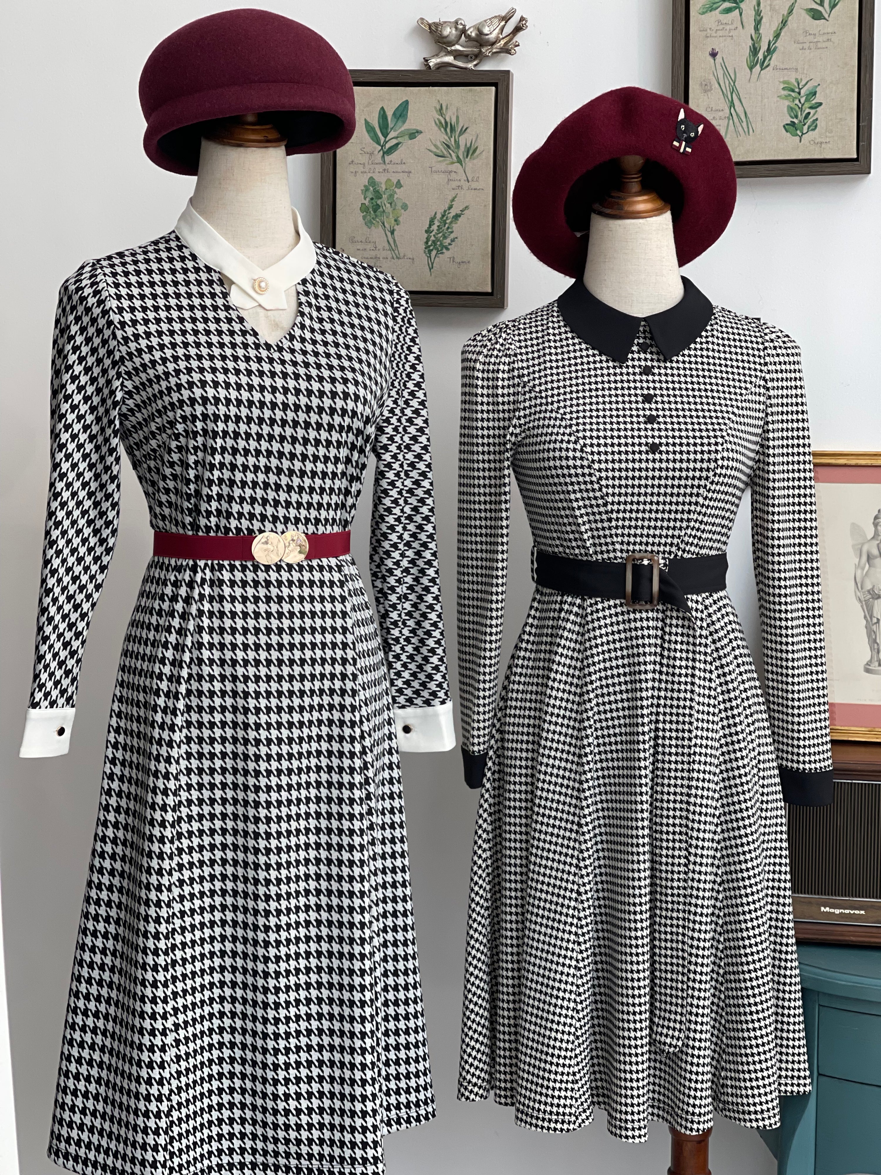 Windsor Houndstooth Dress