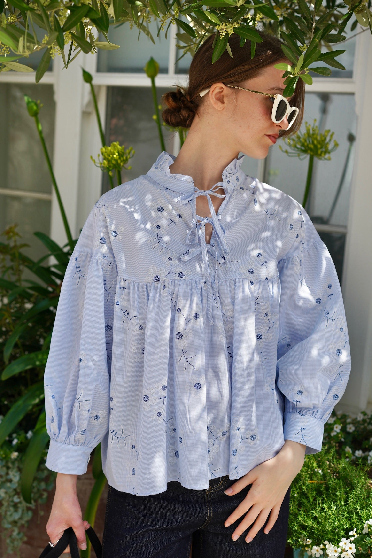 Wildflower Poplin Blouse