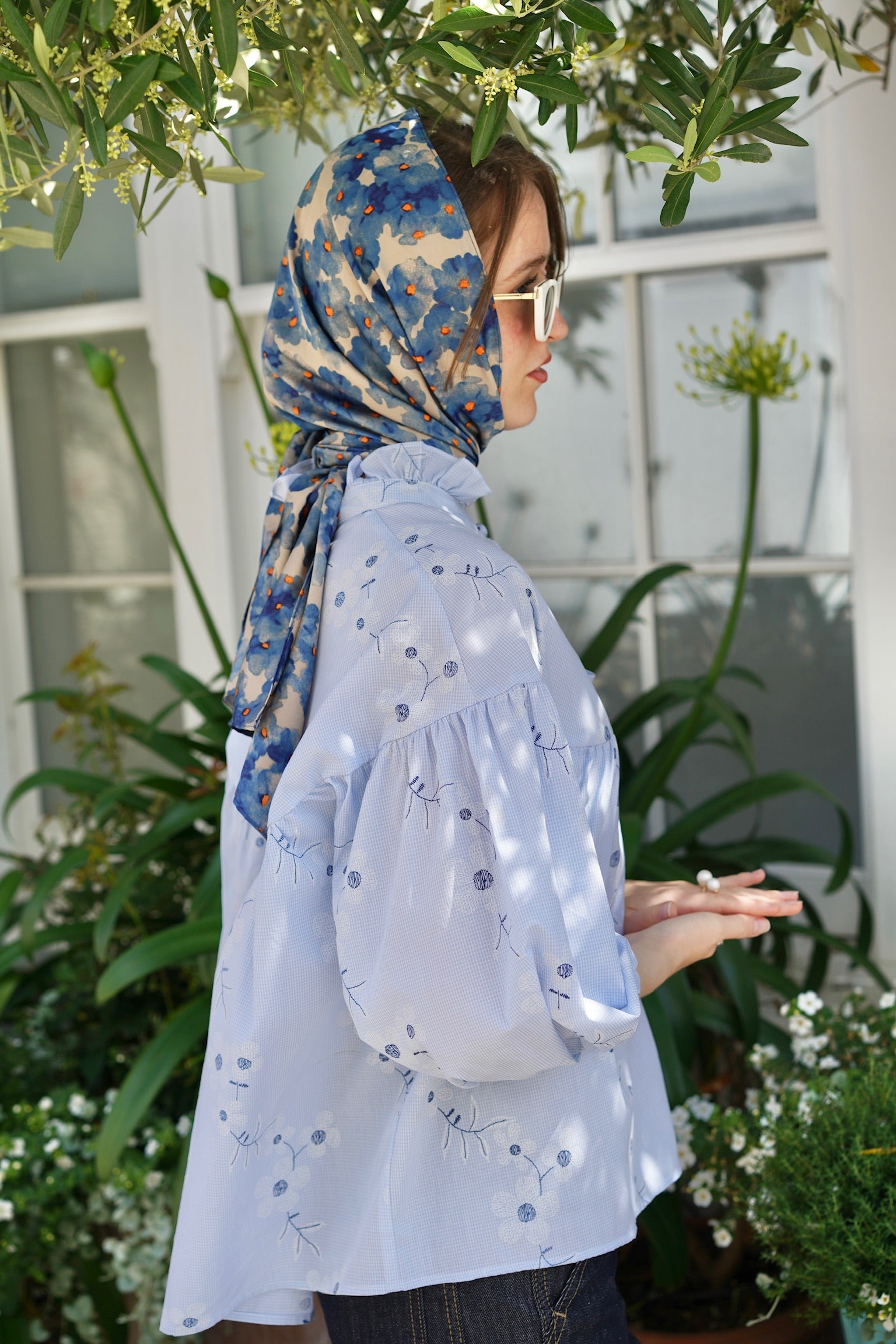 Wildflower Poplin Blouse