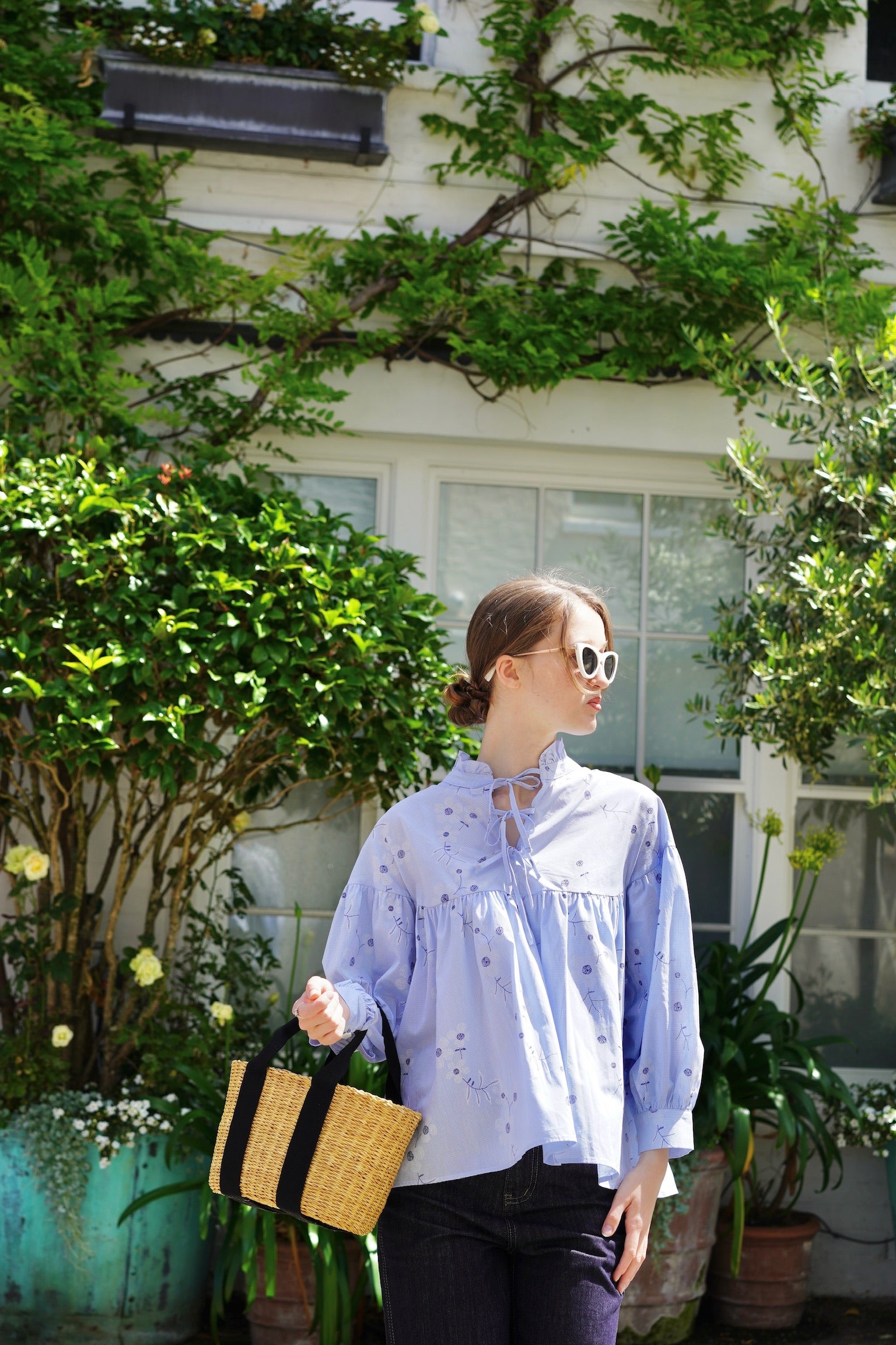 Wildflower Poplin Blouse