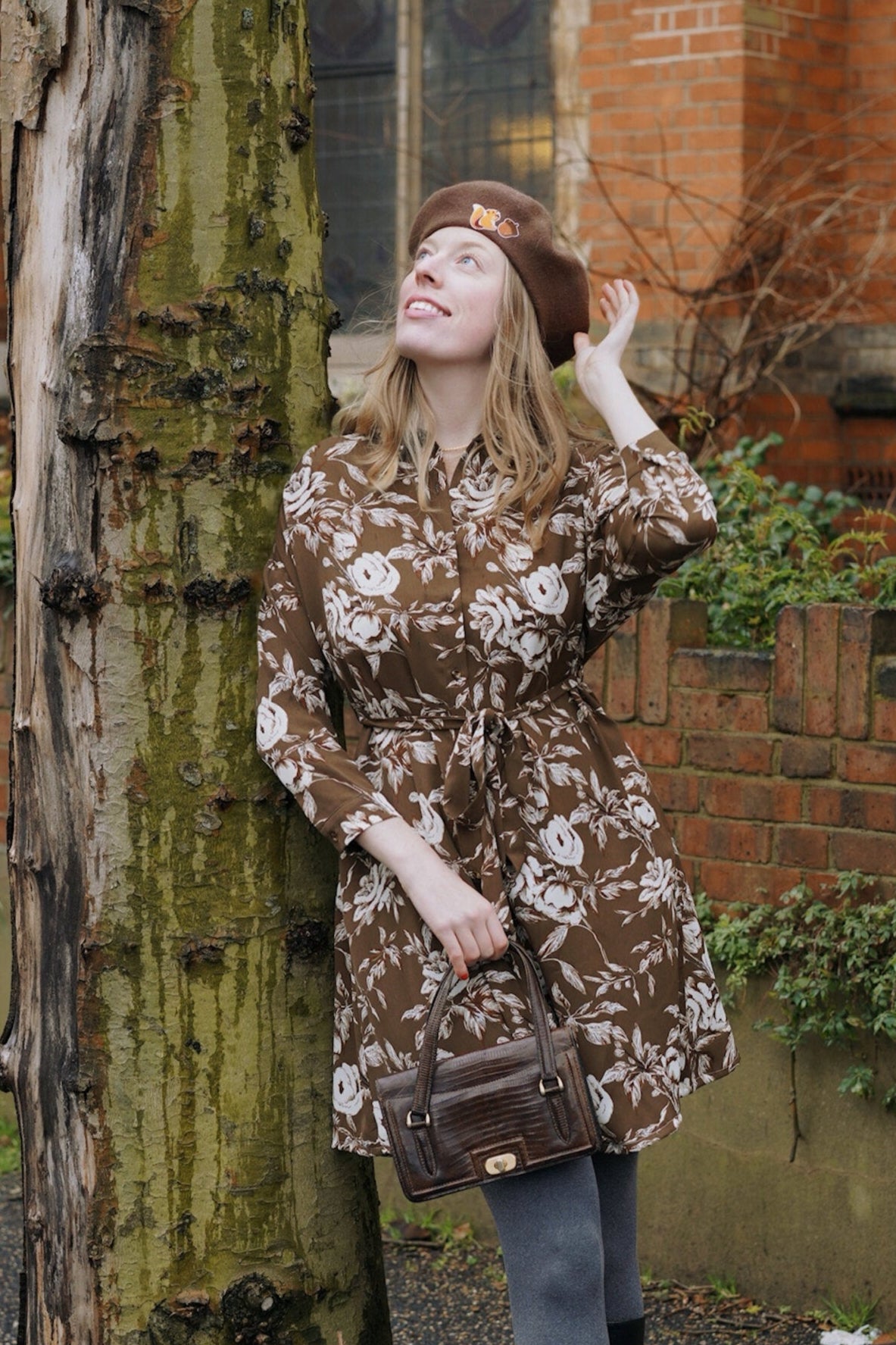 Woodland Bloom Shirt Dress