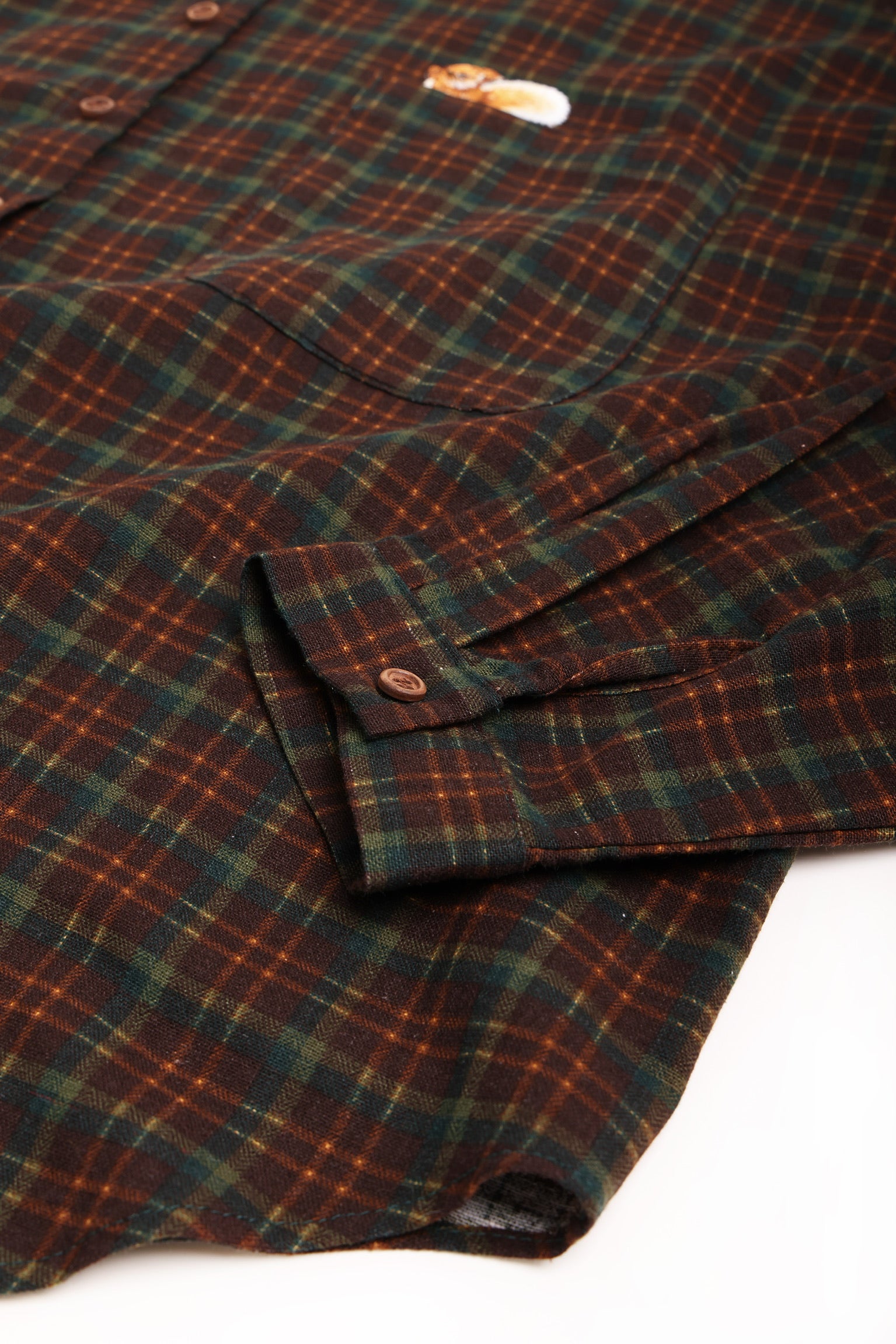 Woodland Boyfriend Oversized Shirt (Green Brown)