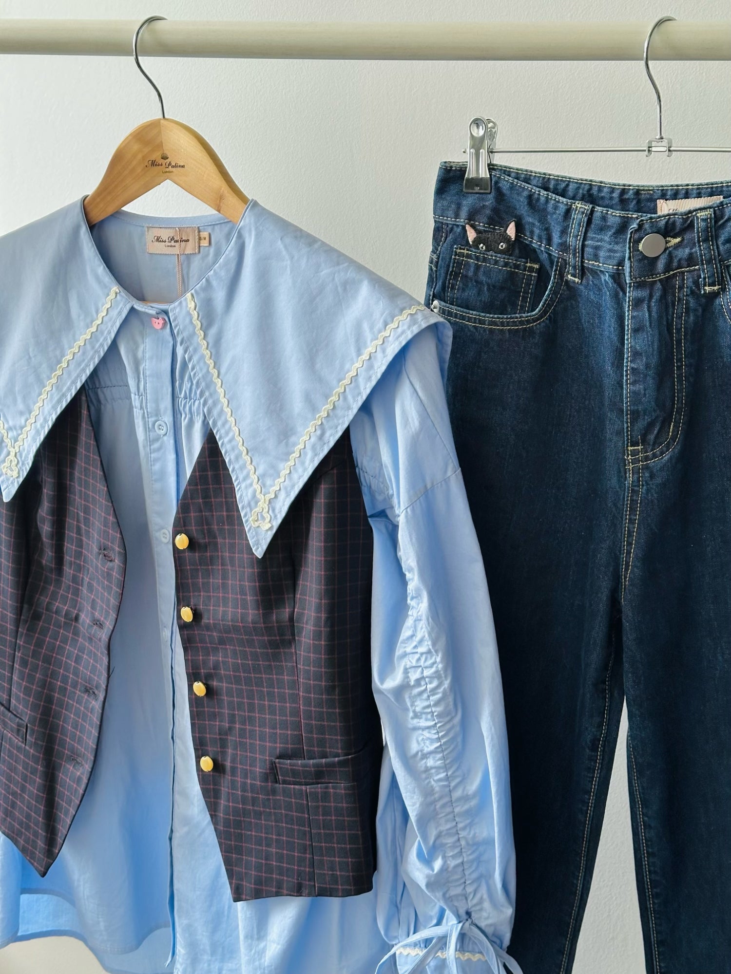 Agatha Navy Waistcoat (Petite)