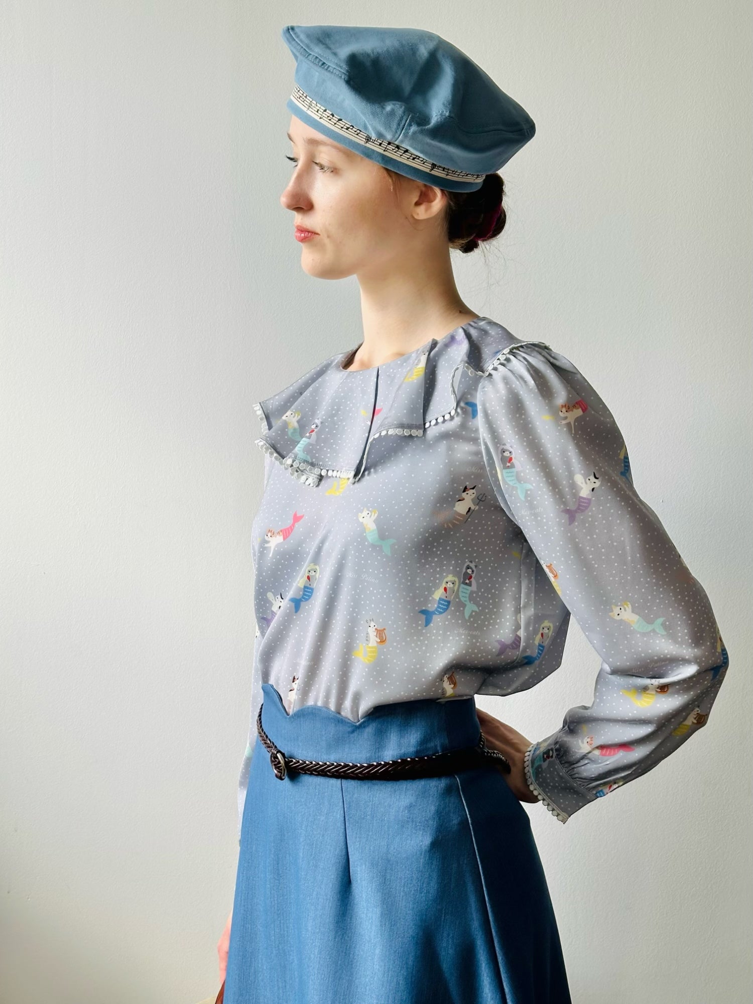 Magical Mermaid Cat Blouse