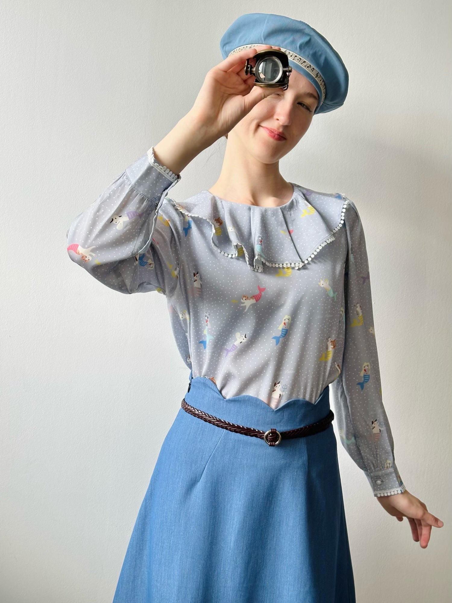 Isla Denim Petal Skirt