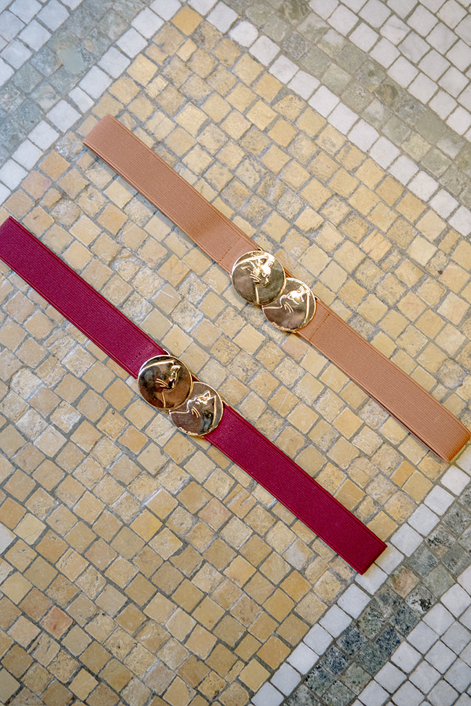 Feline Mintage Belt  (Red)