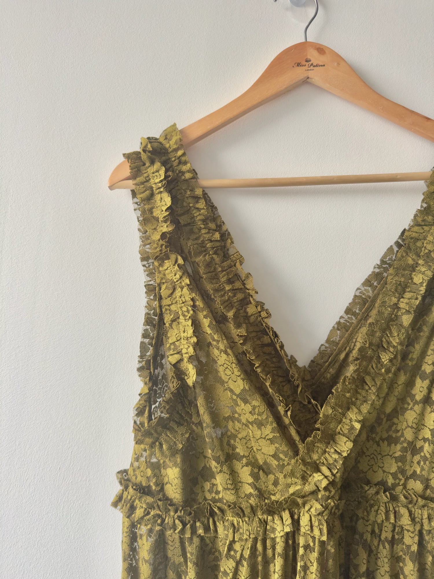 Tadema Dress (Mustard Green)