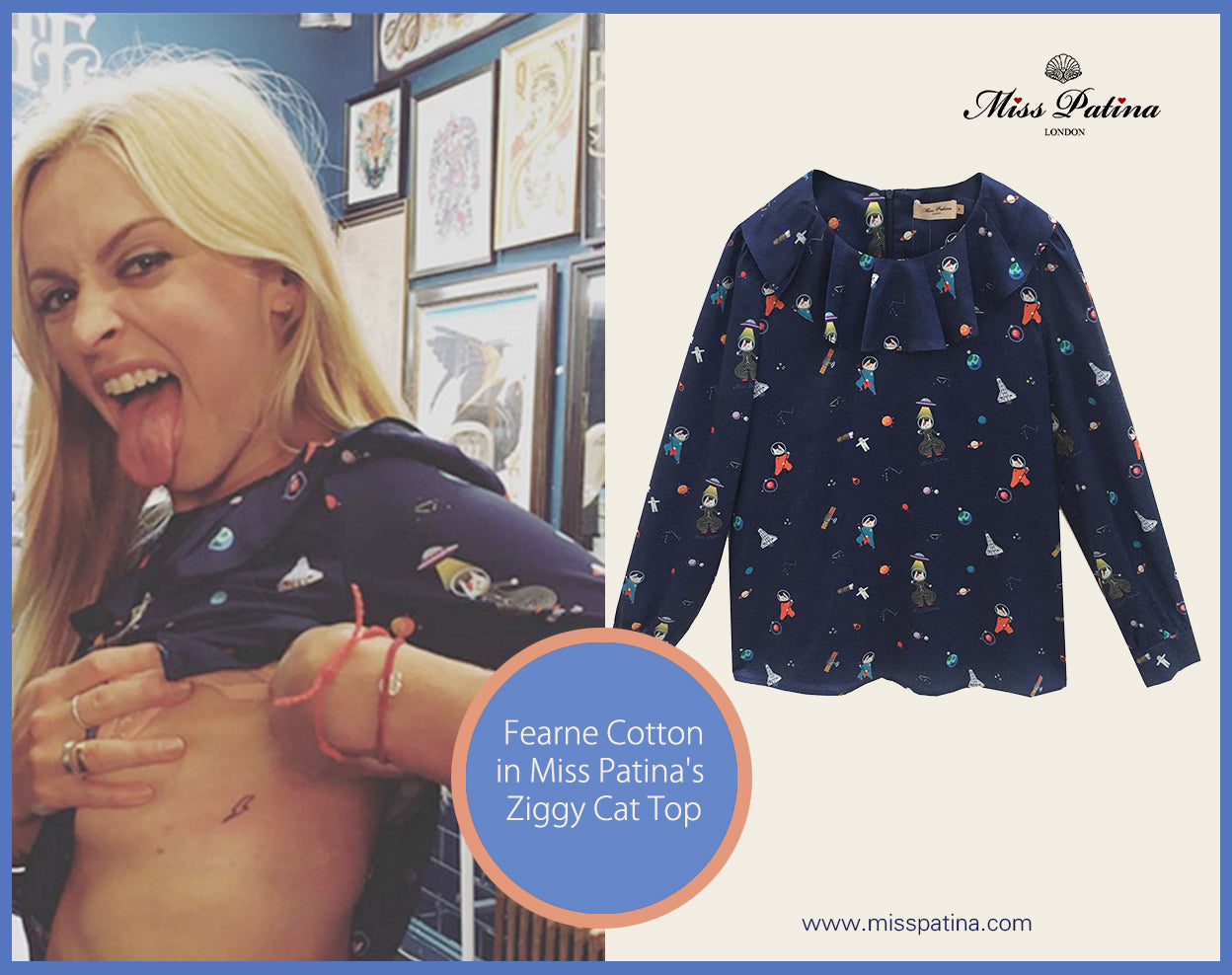 Spotted! Fearne Cotton in Miss Patina！