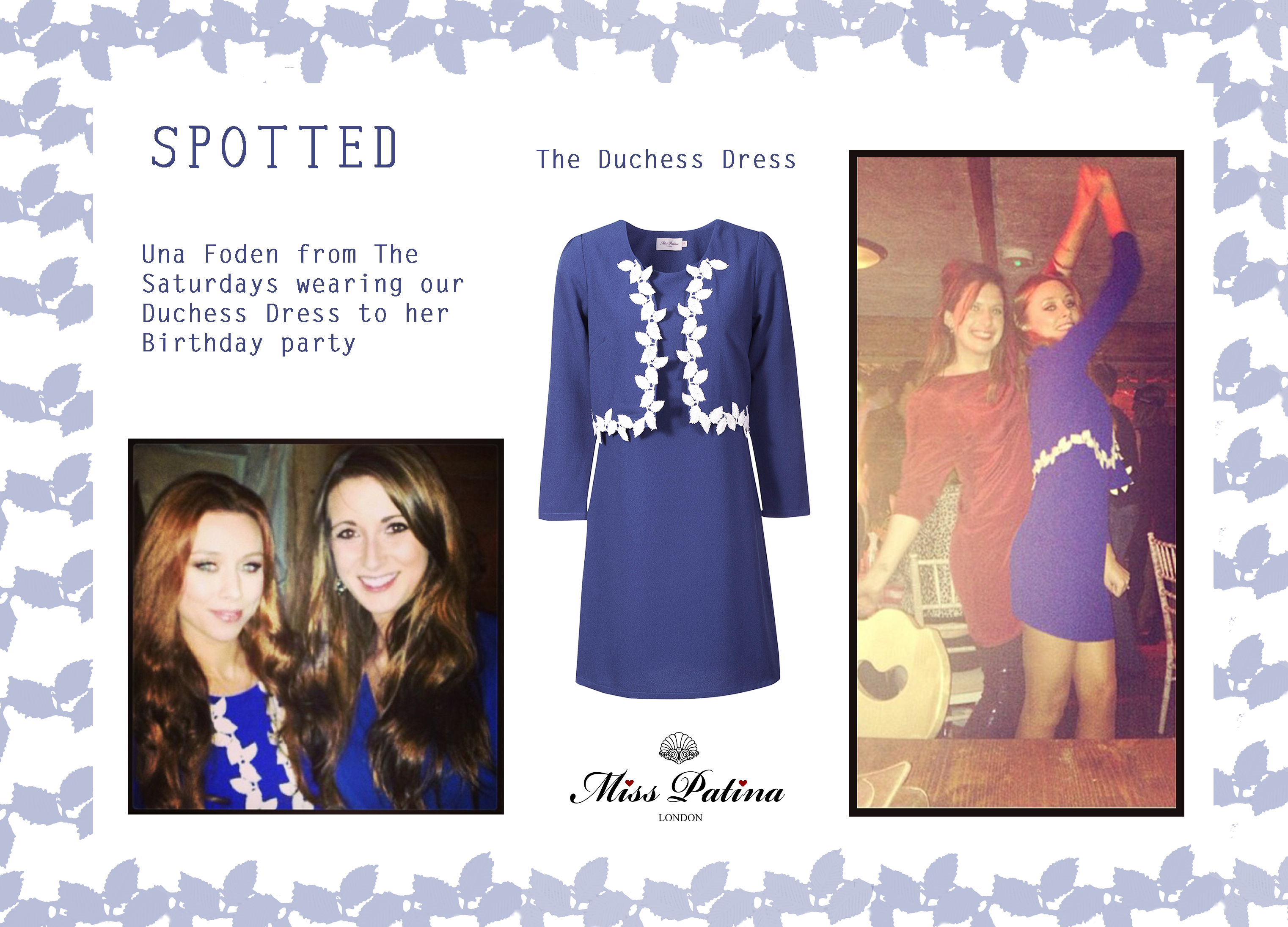 Spotted: The Saturdays, Una Foden wearing Miss Patina