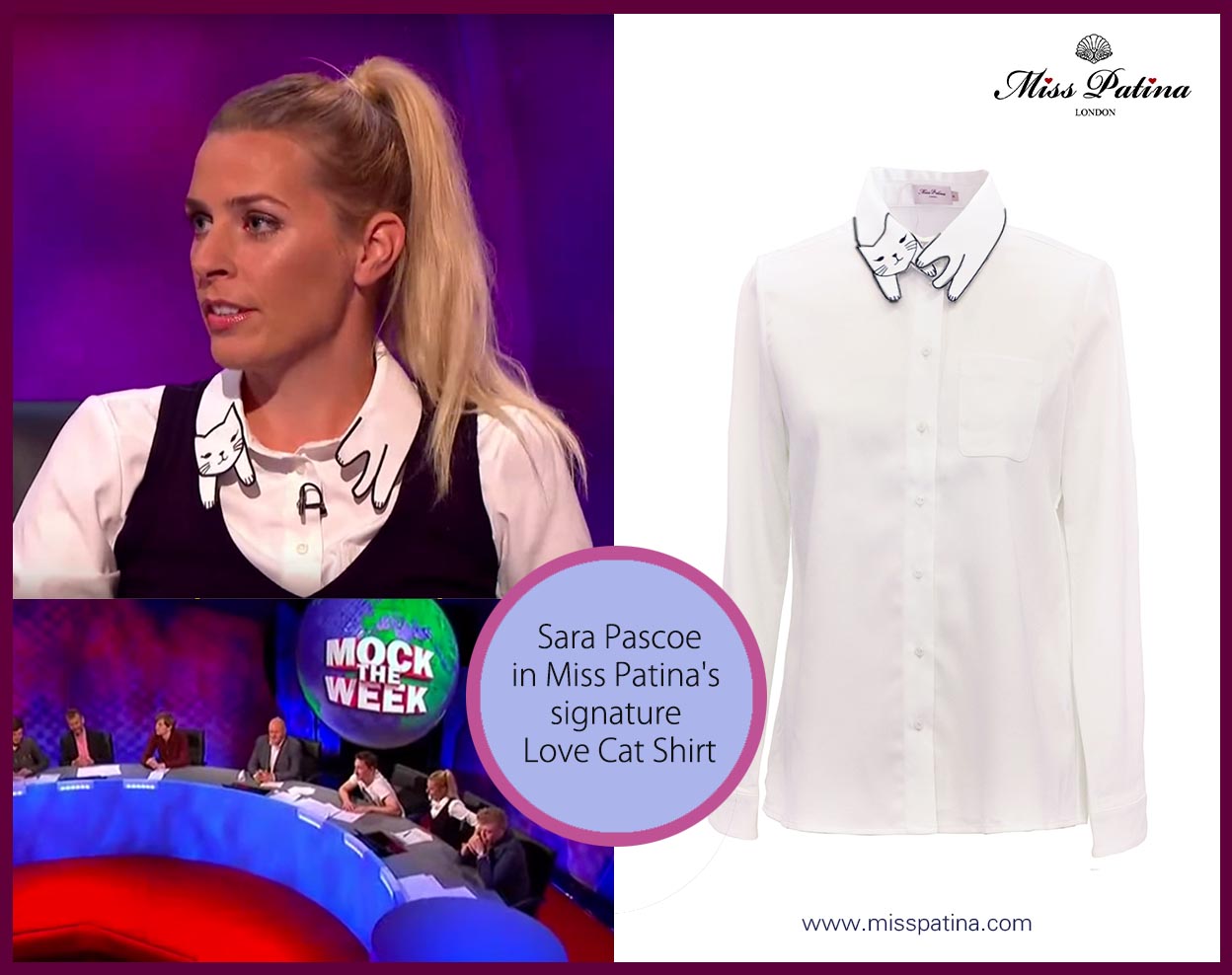 Spotted: Actress Sara Pascoe in Miss Patina!