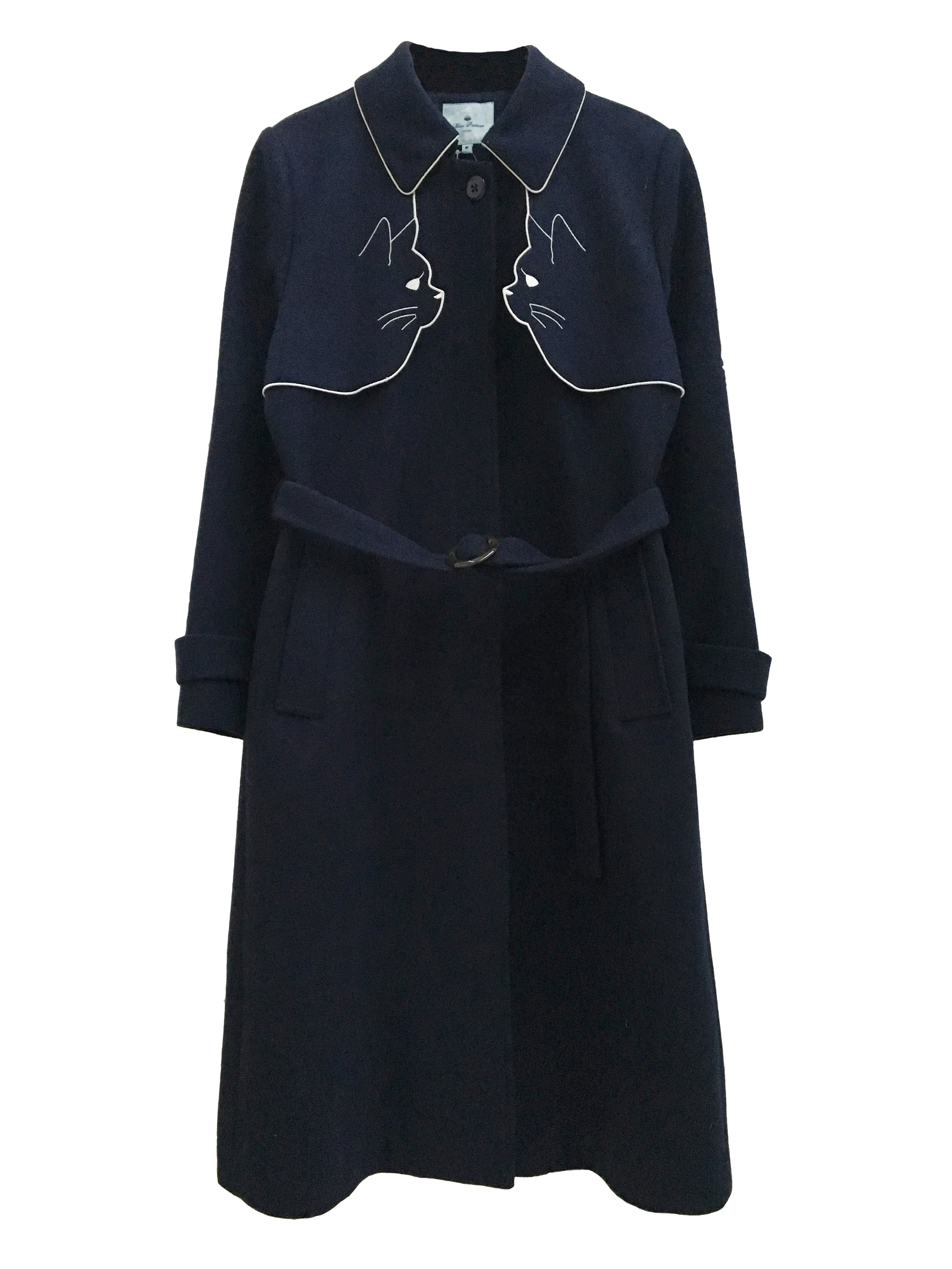 Ailurophile Wool Trench Coat