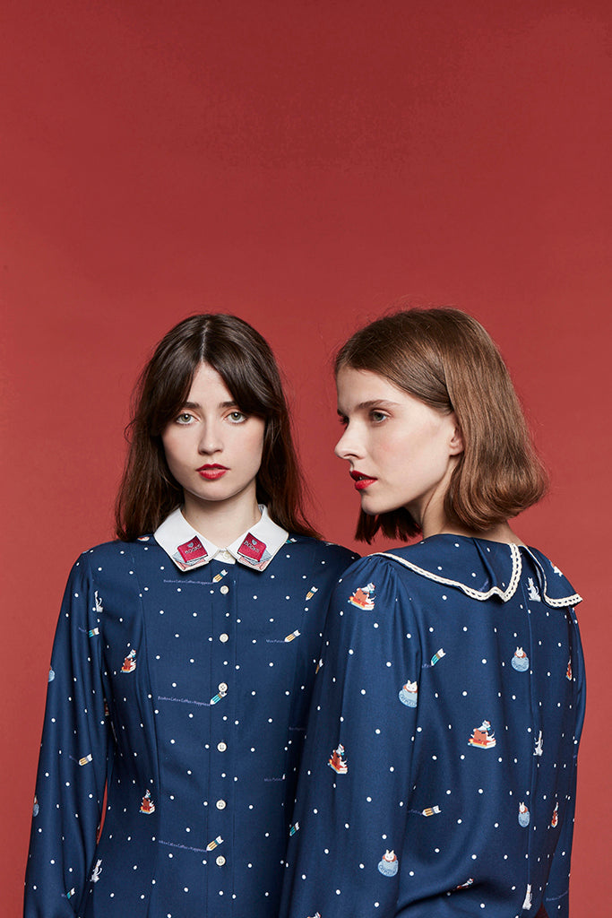 Kiterature Dress (Navy)