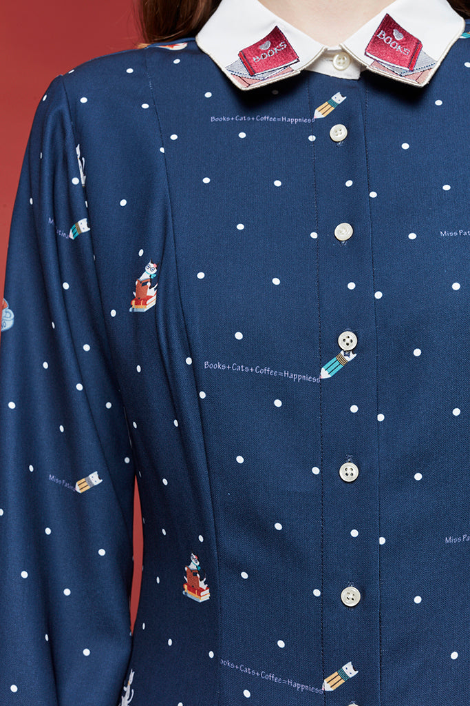 Kiterature Dress (Navy)