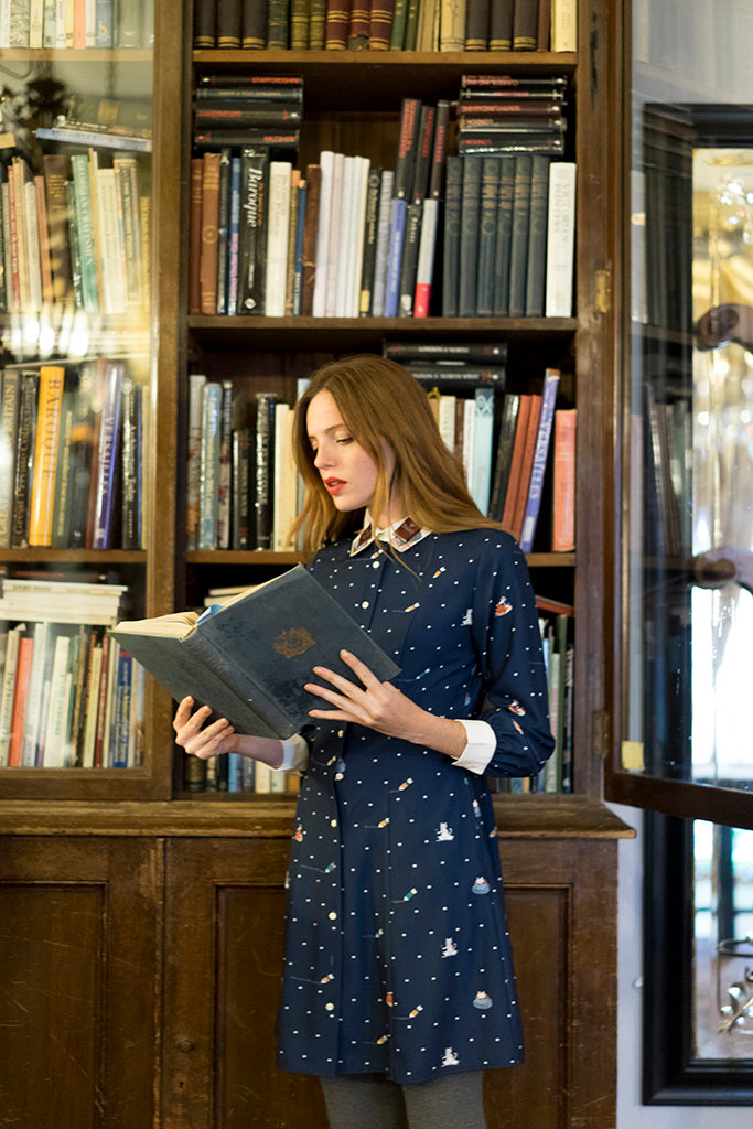 Kiterature Dress (Navy)