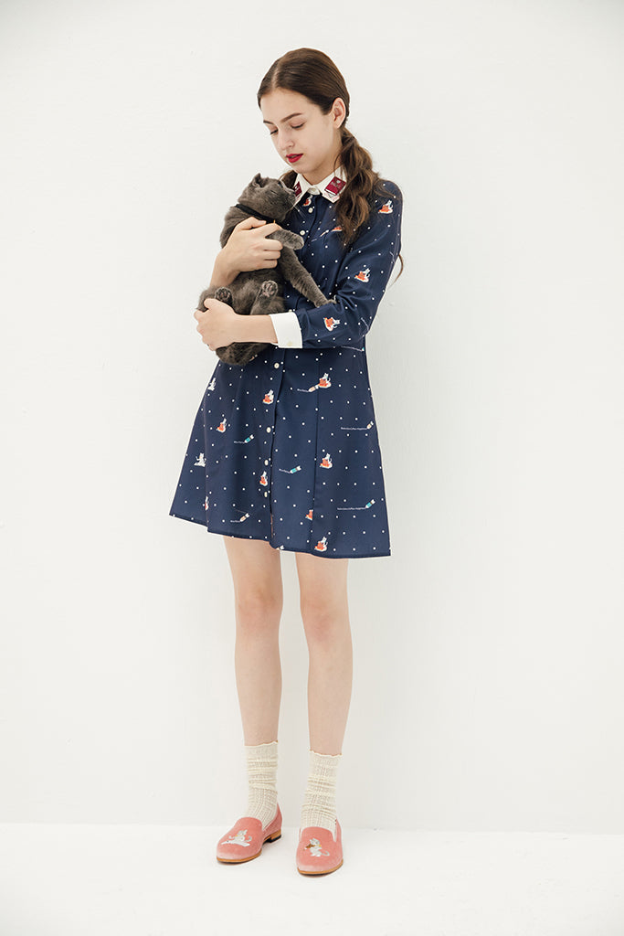 Kiterature Dress (Navy)
