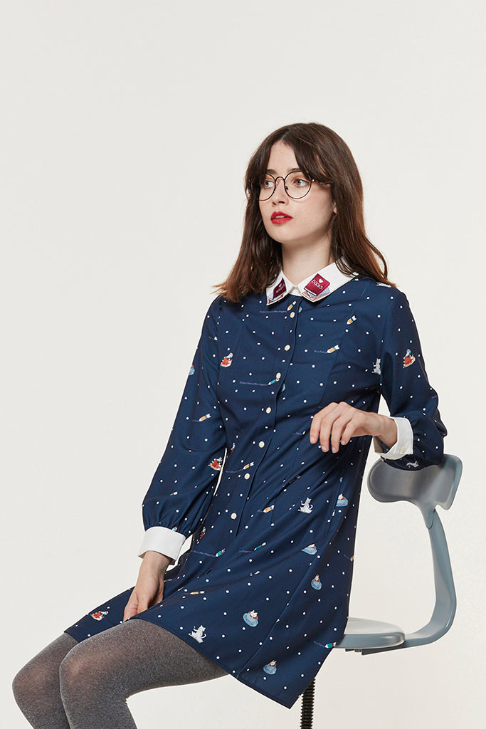 Kiterature Dress (Navy)