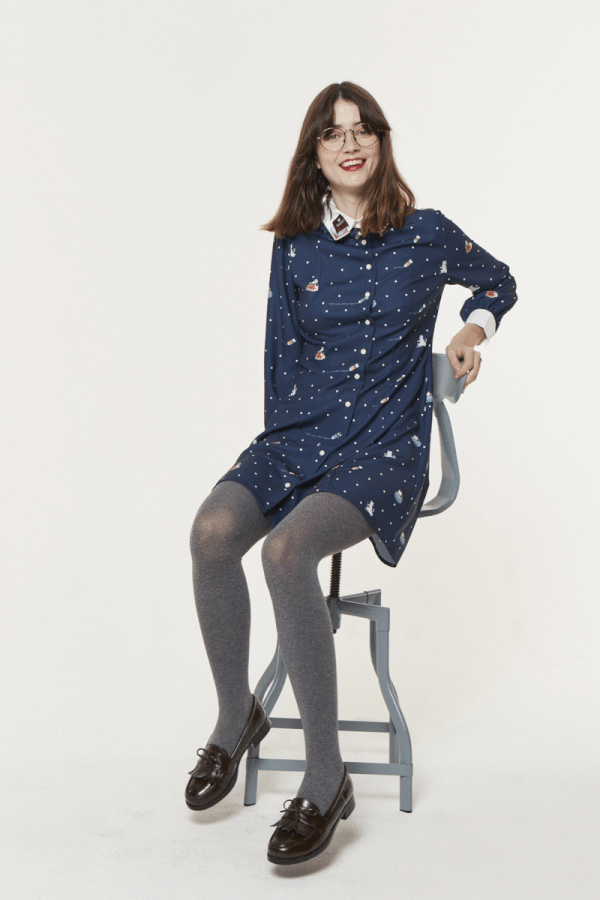 Kiterature Dress (Navy)