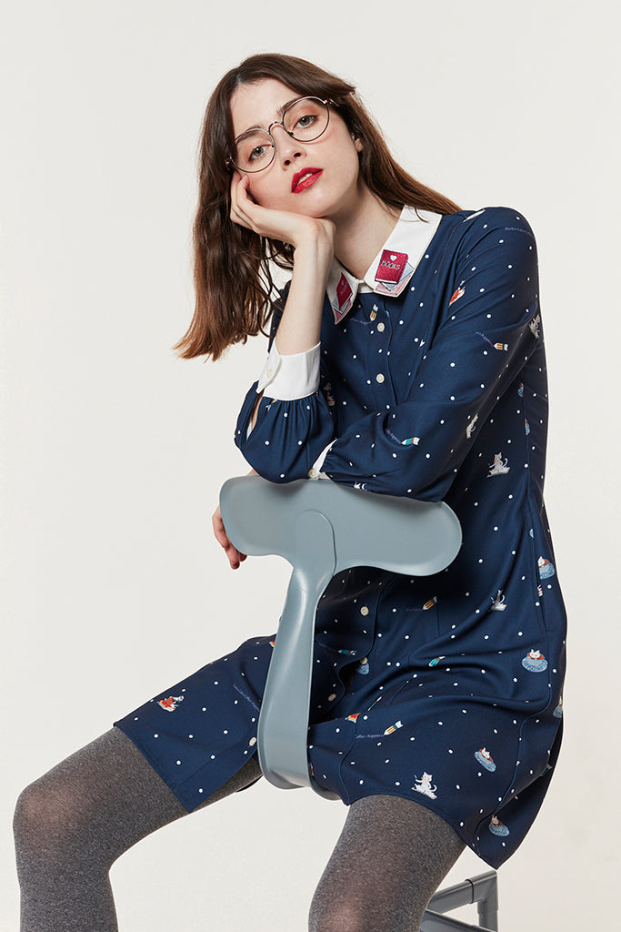 Kiterature Dress (Navy)