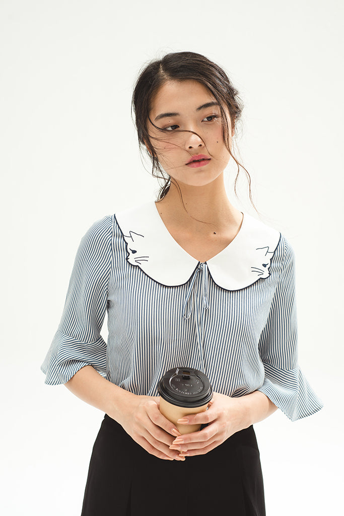 Meowy Joy Top (Blue)