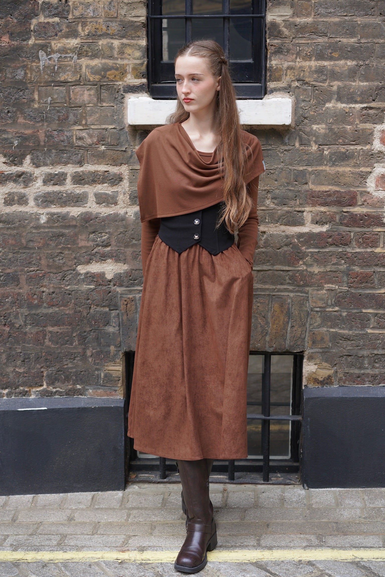 2-Way Claire Dress (Caramel)