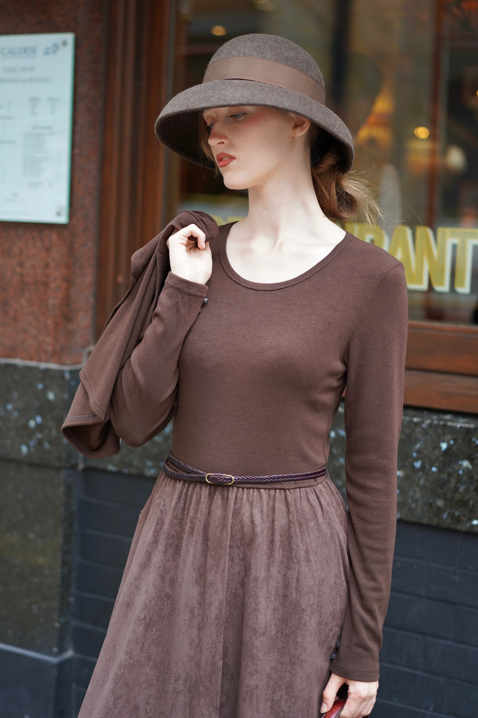 2-Way Claire Dress (Chocolate)