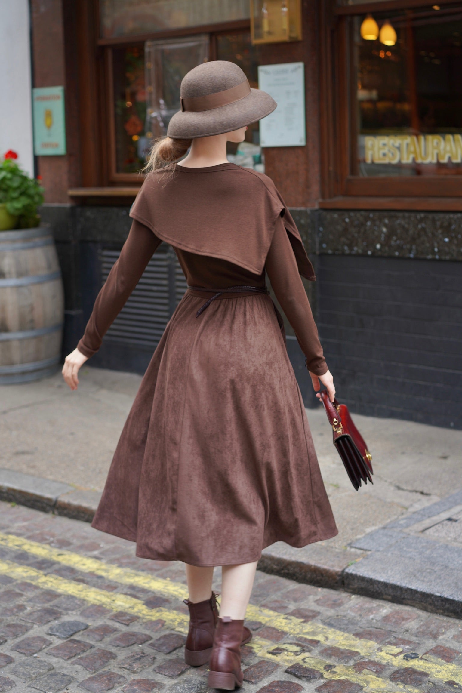 2-Way Claire Dress (Chocolate)