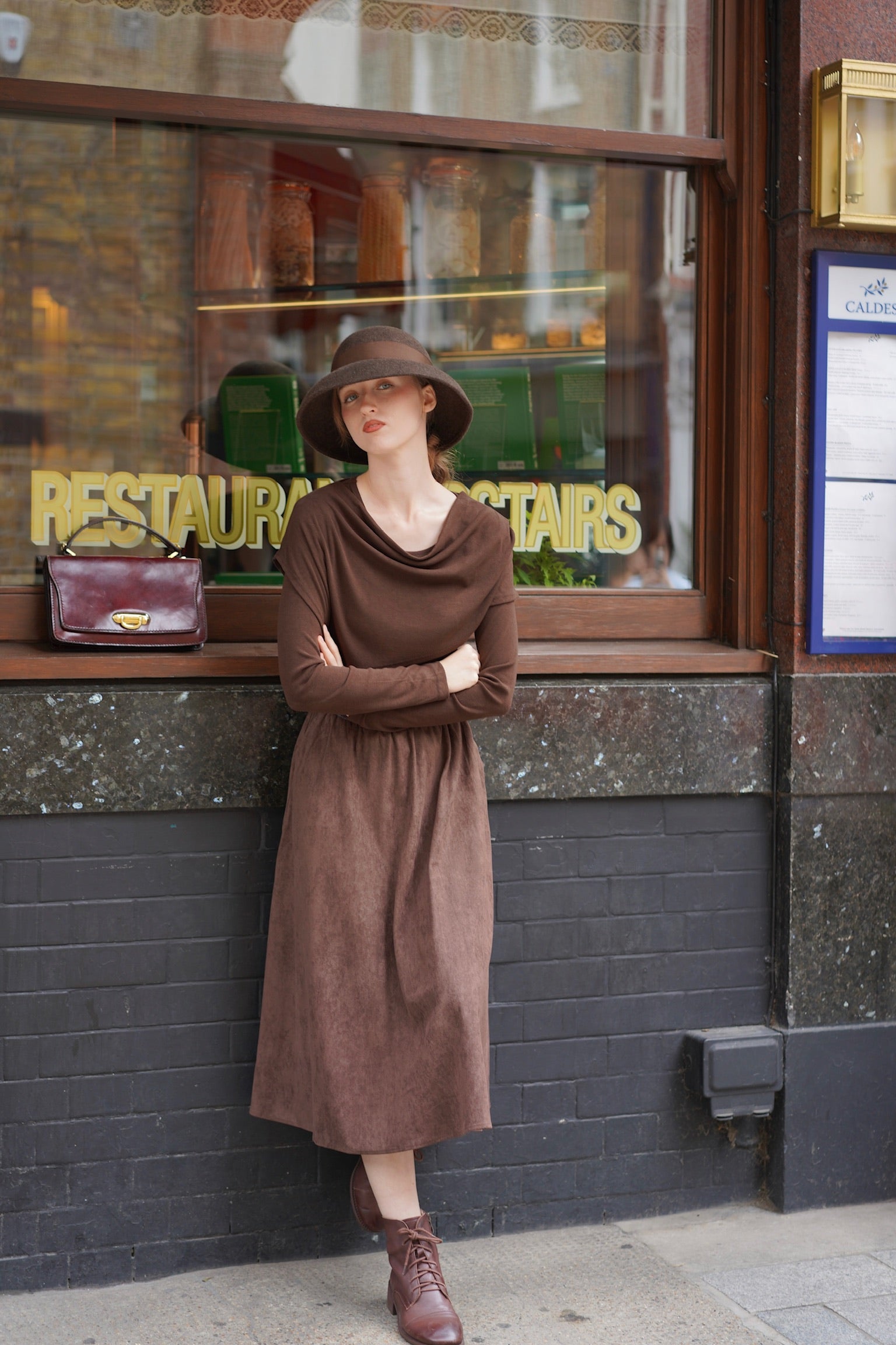 2-Way Claire Dress (Chocolate)