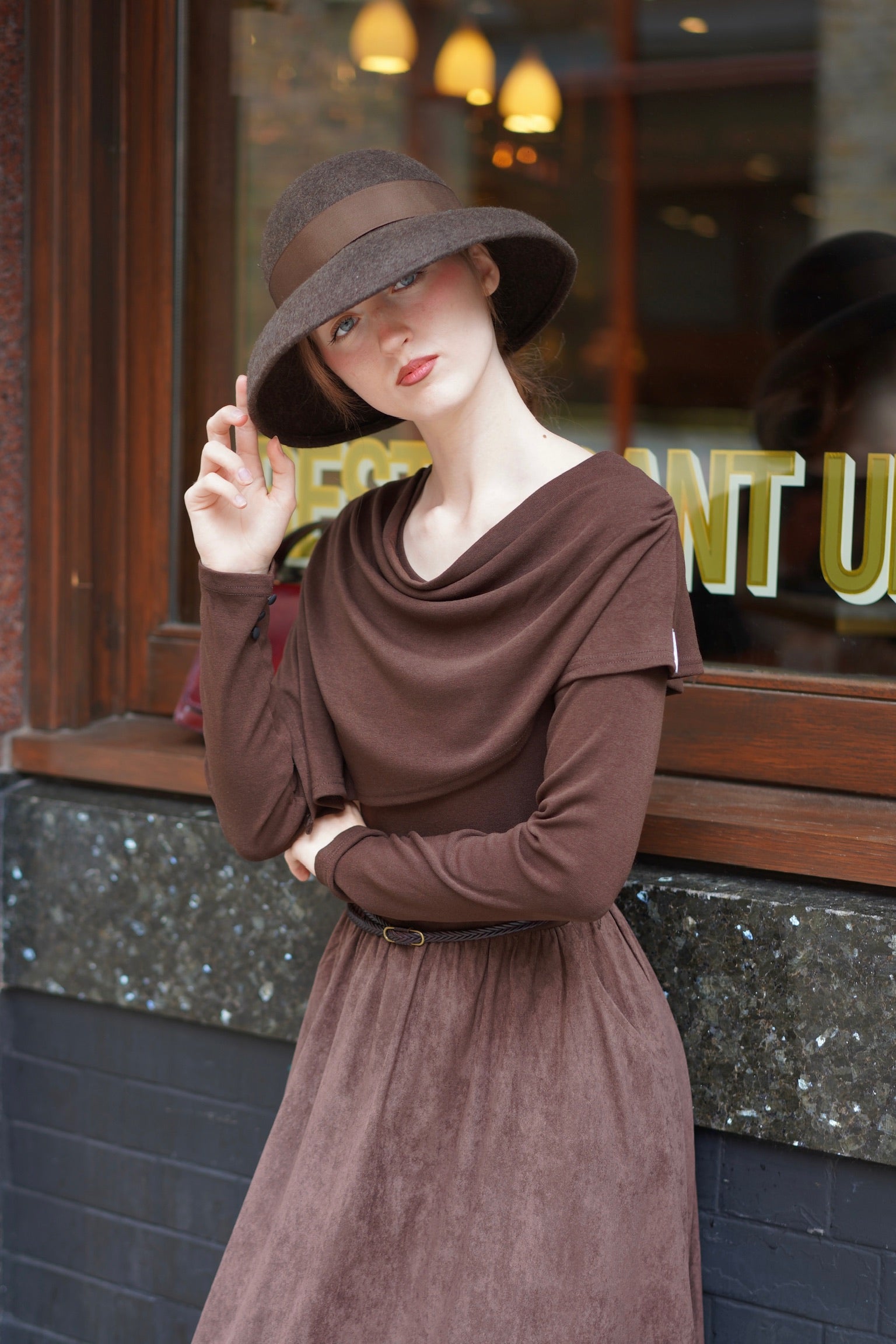 2-Way Claire Dress (Chocolate)