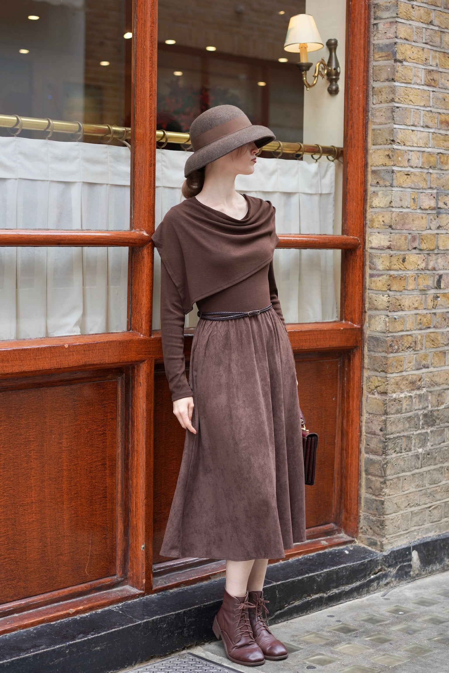 2-Way Claire Dress (Chocolate)