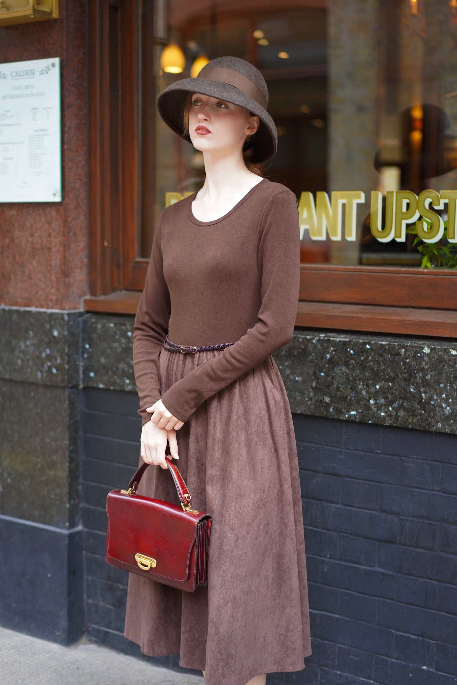 2-Way Claire Dress (Chocolate)
