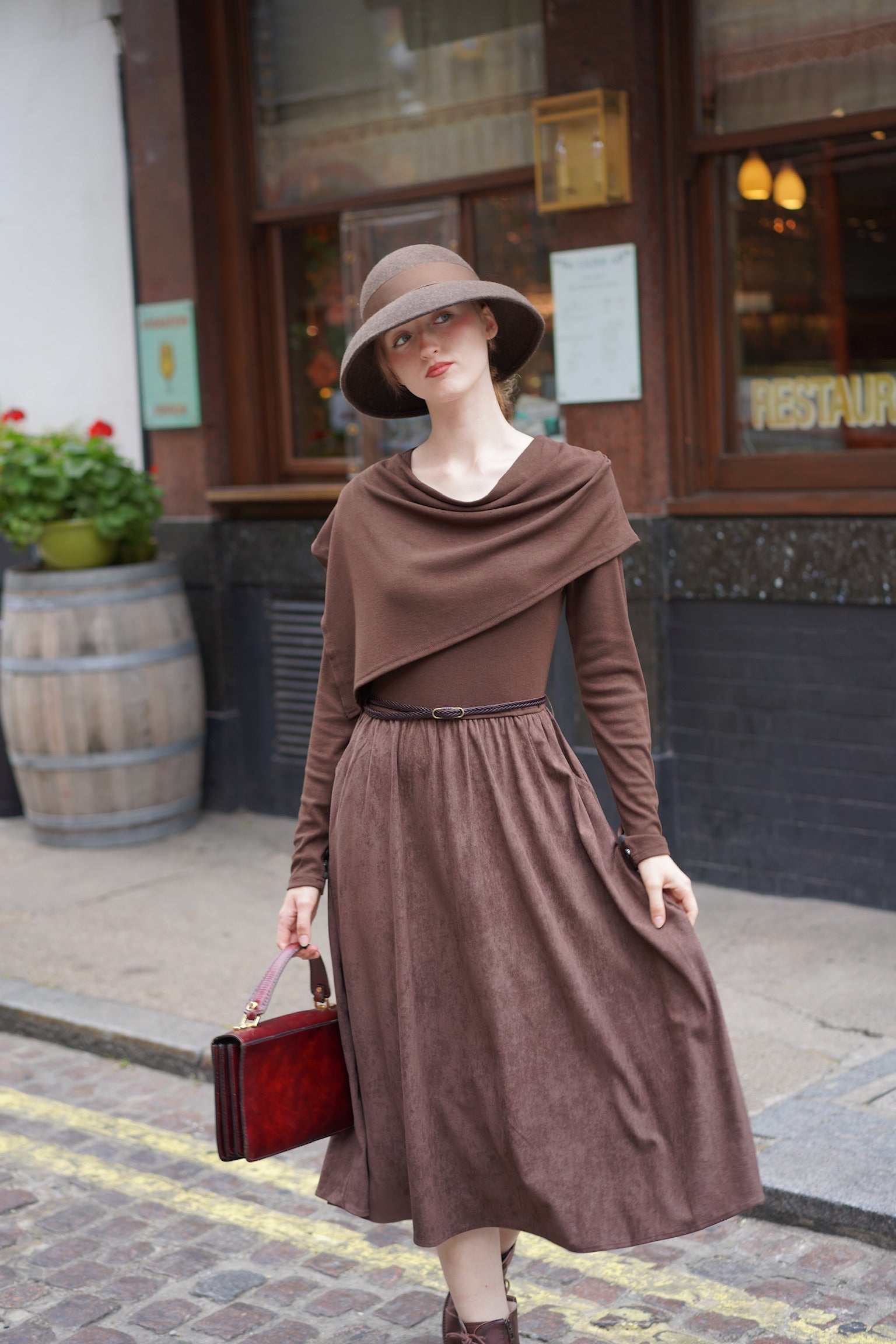 2-Way Claire Dress (Chocolate)