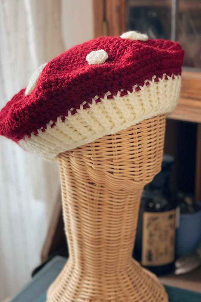 Handmade Crochet Mushroom Hat