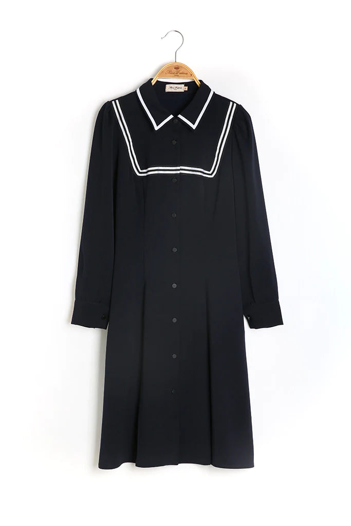 Maritime Sailor Dress & Scottish Tartan Cardigan (worth £178)