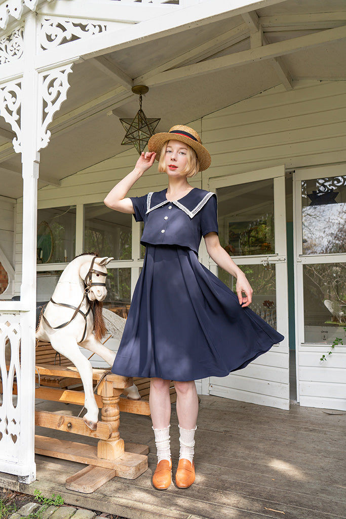 retro sailor dress Bonnie Sailor Dress – Miss Patina