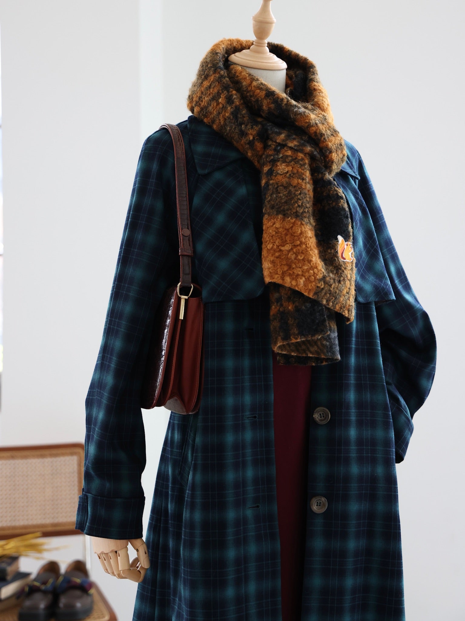 Highland Tartan Trench Coat