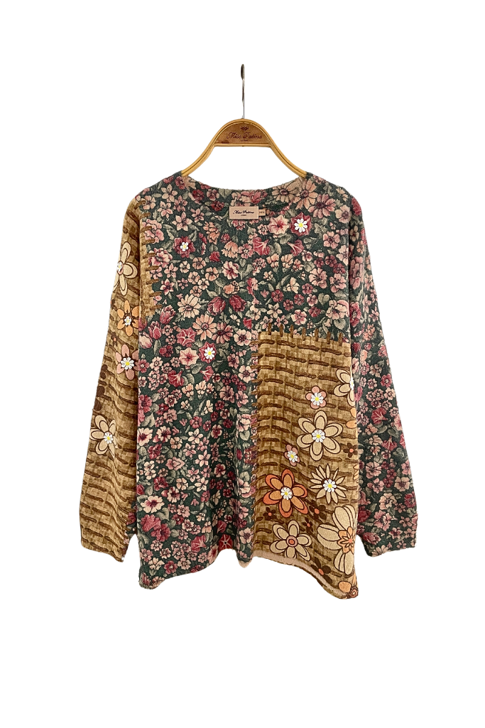 Groovy Relaxed Floral Jumper