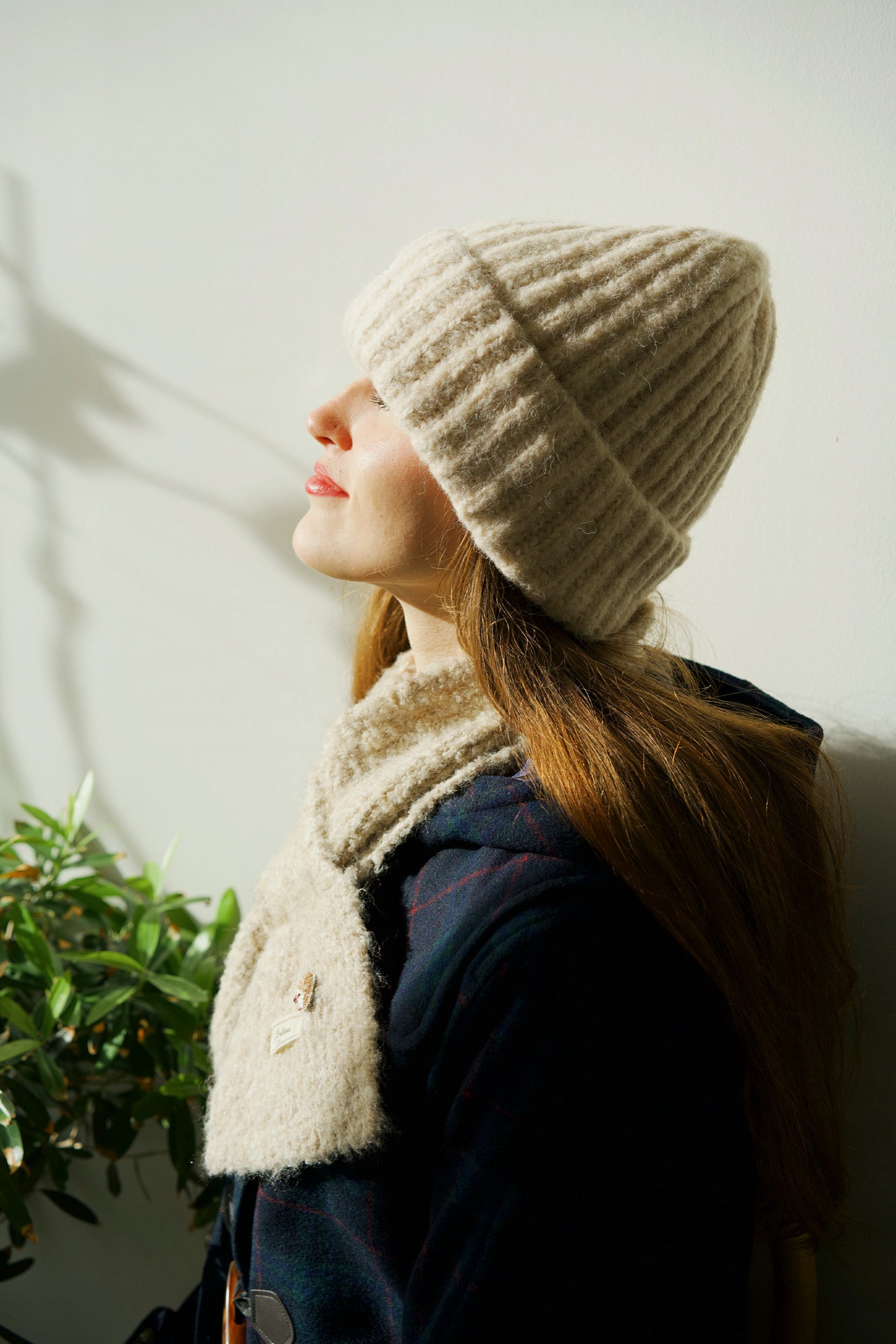 Cosy Cloud Knit Hat (Soft Oatmeal)