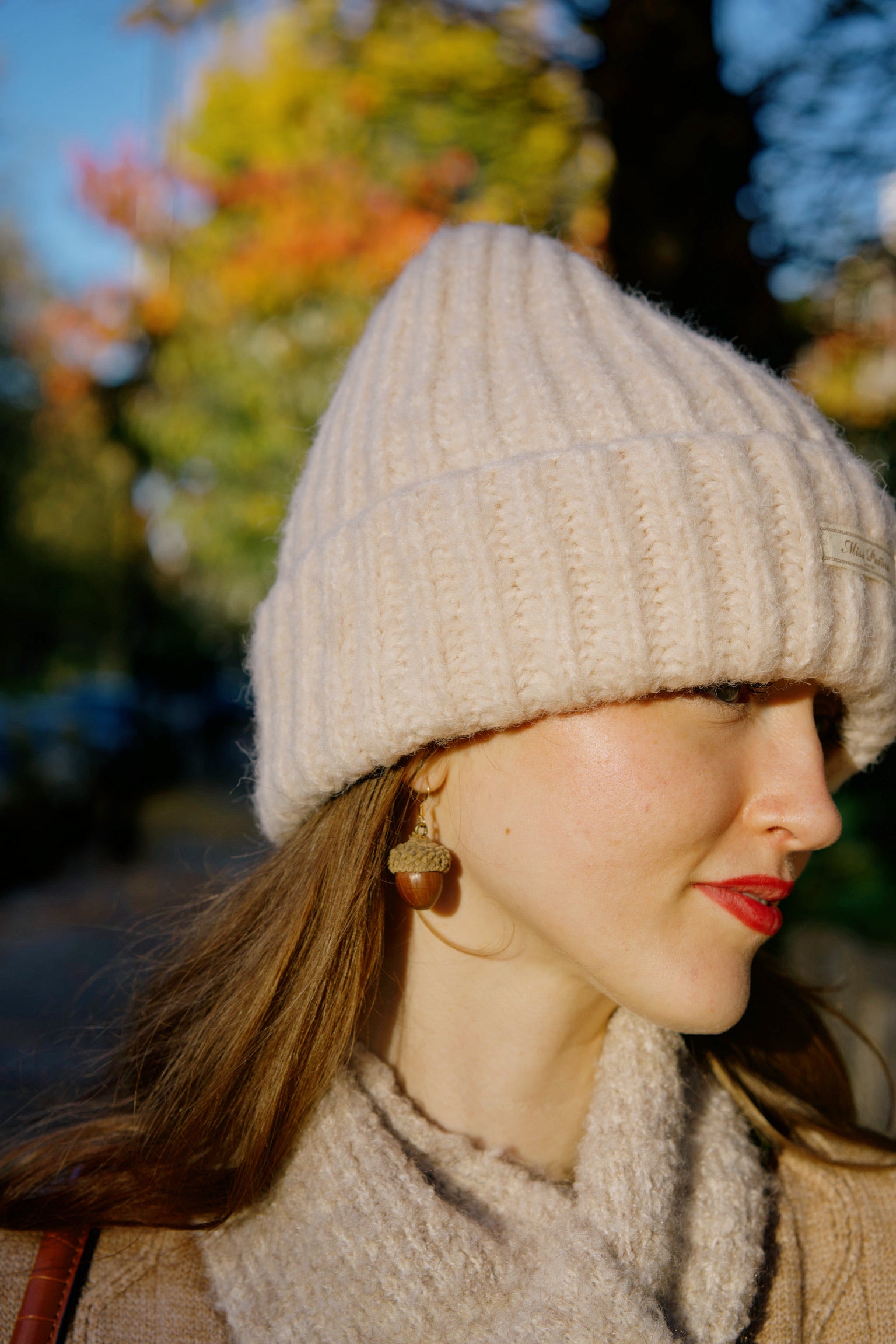 Cosy Cloud Knit Hat (Soft Oatmeal)