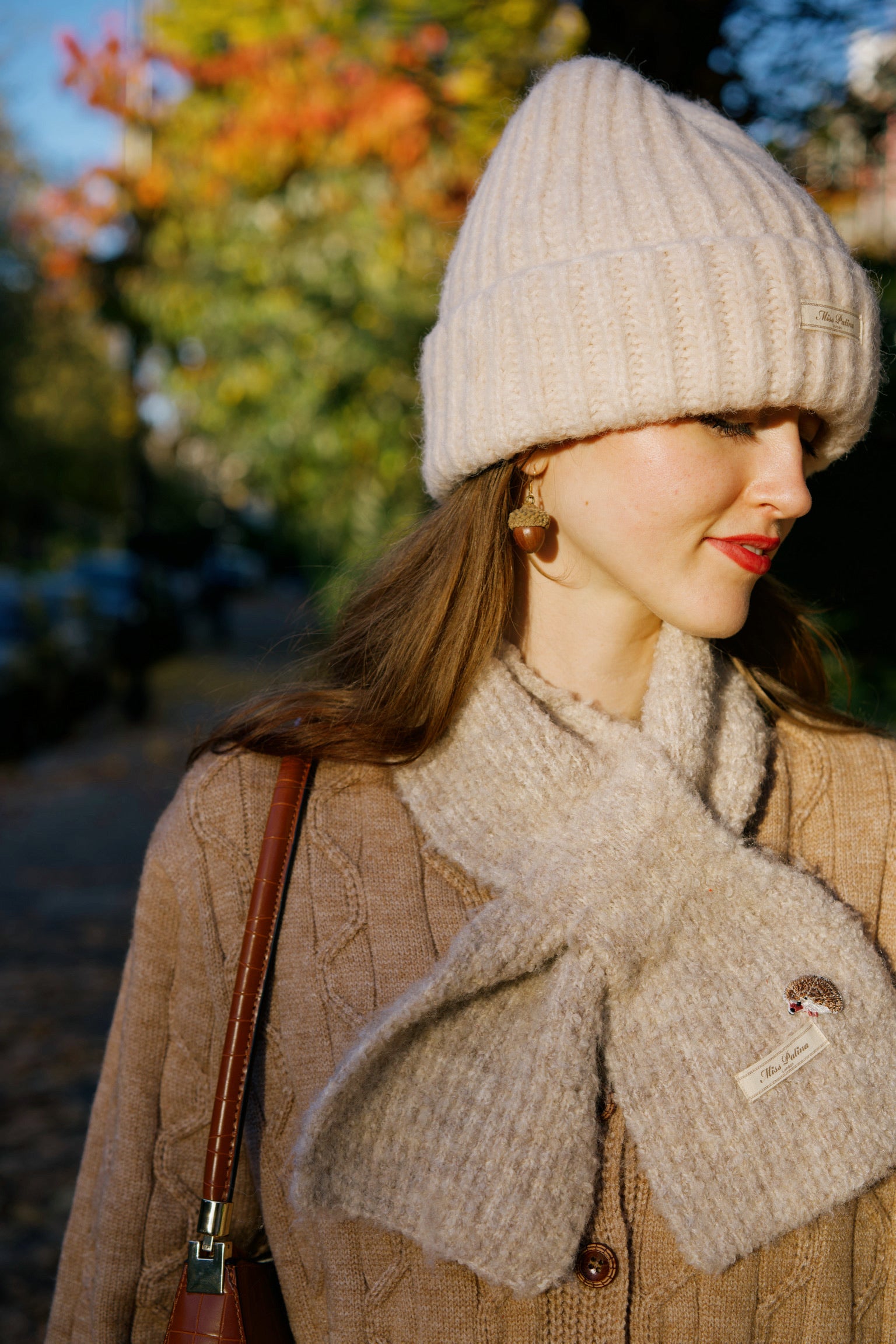 Cosy Cloud Knit Hat (Soft Oatmeal)