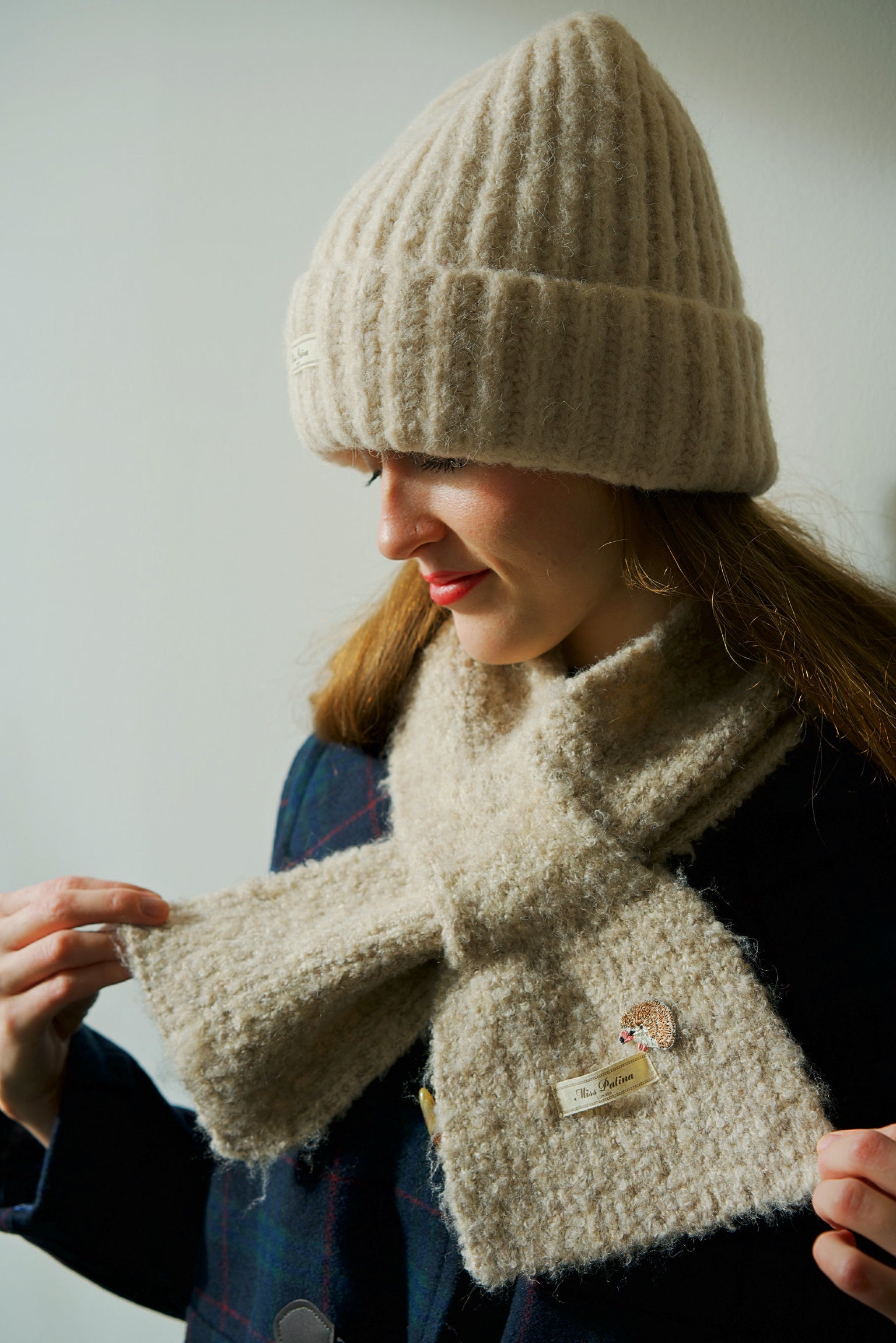 Cosy Cloud Knit Hat (Soft Oatmeal)