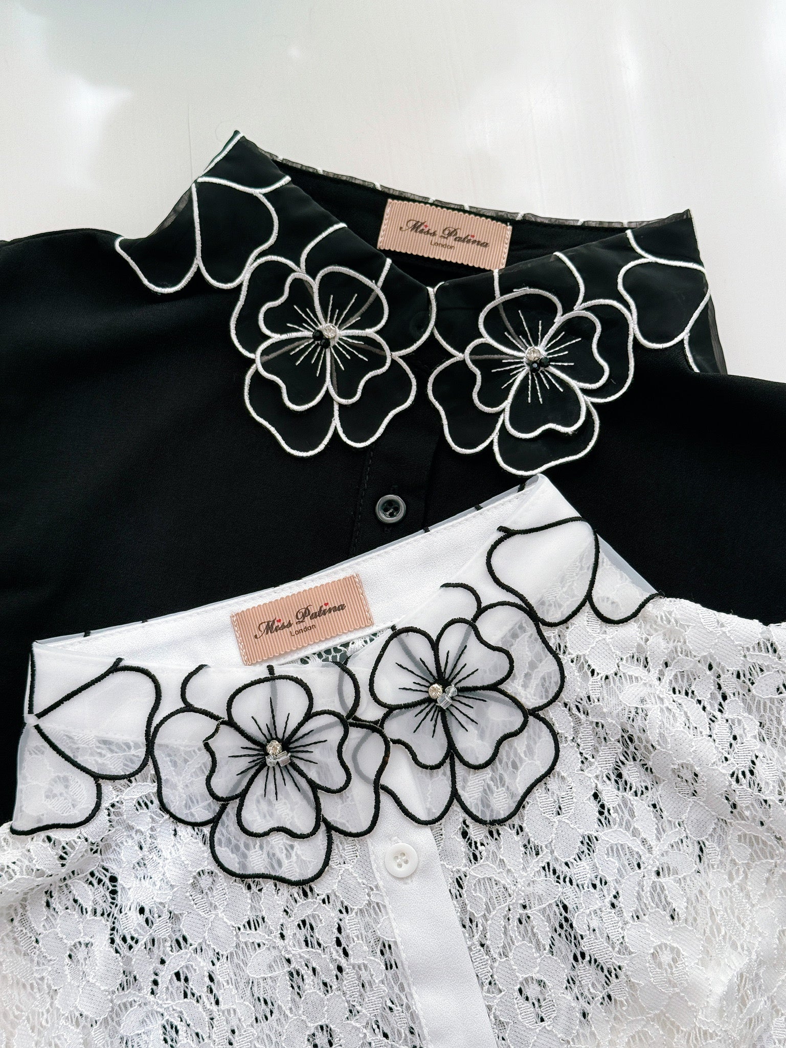 Retro Layering Mock Collar Collection