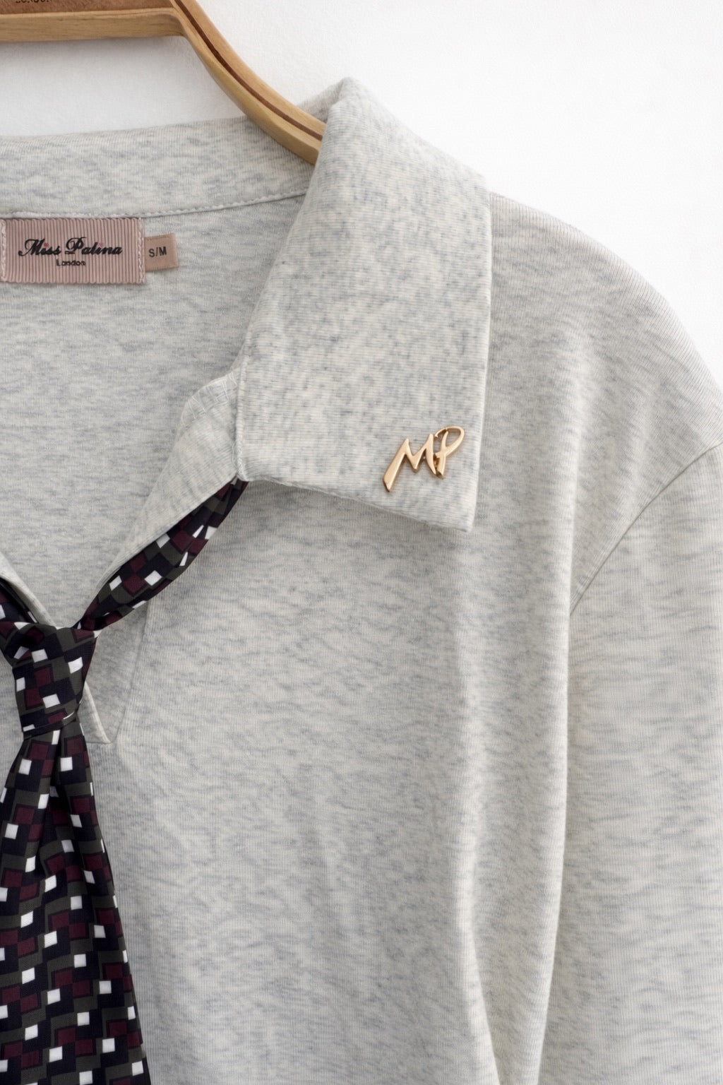 90s Tie Preppy Top