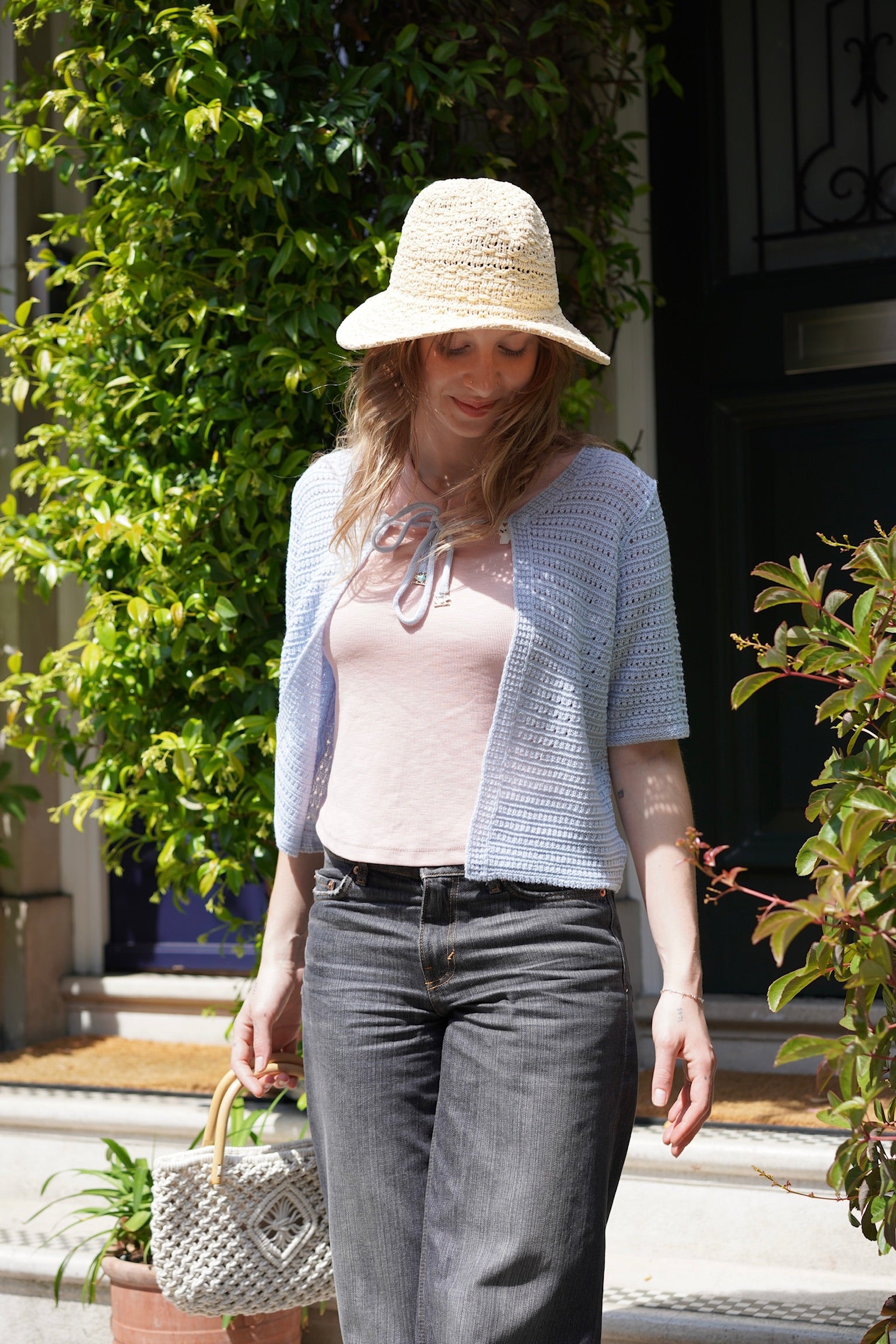 A Lucky Day Crochet Cardigan (Blueberry Bliss)