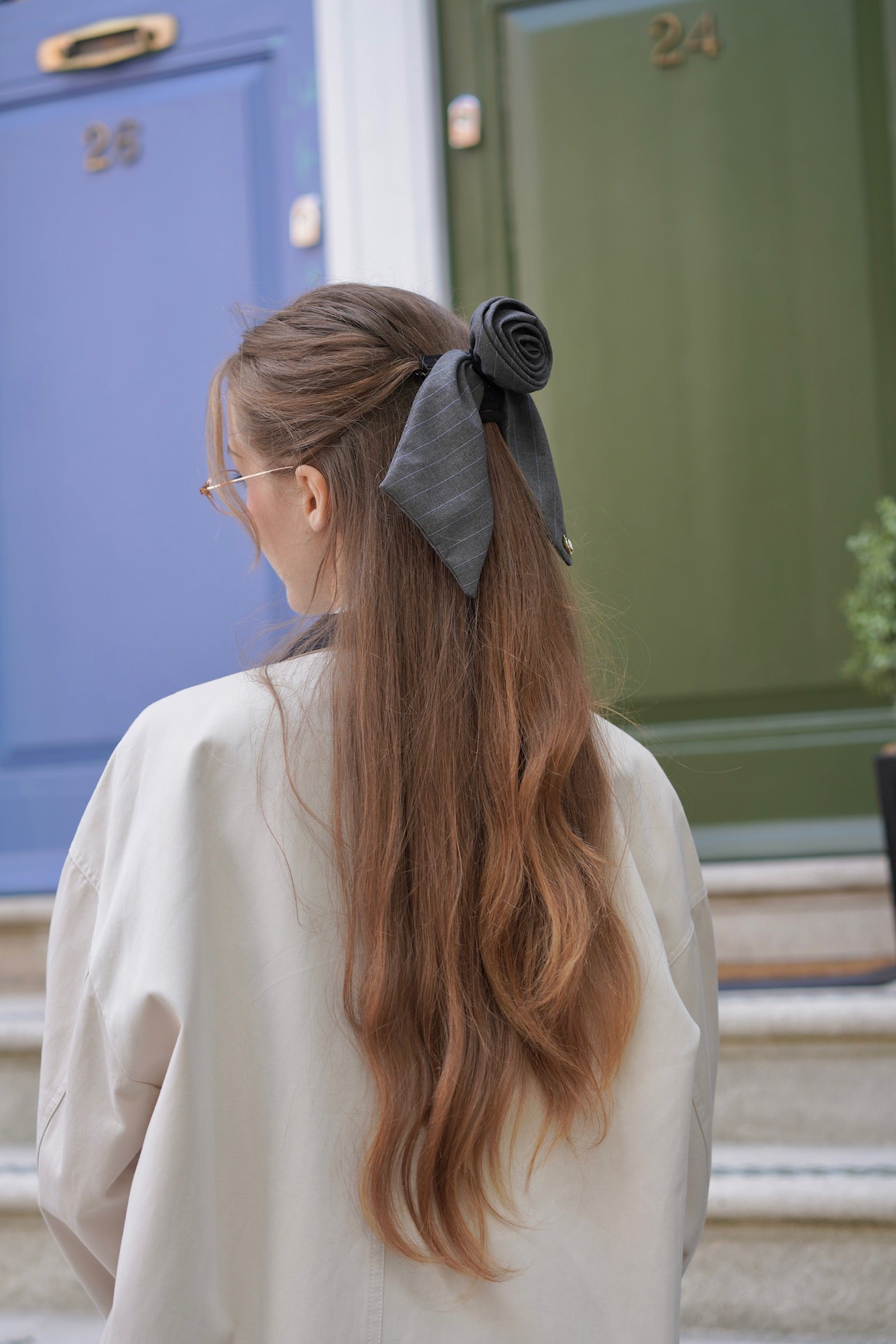 Academia Rose Hair Bow