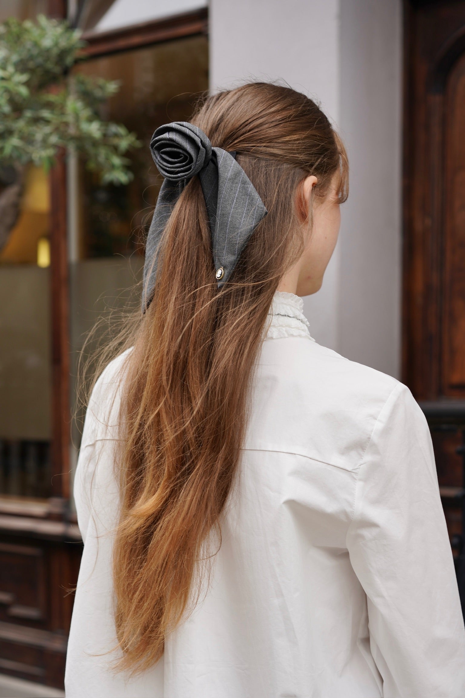 Academia Rose Hair Bow