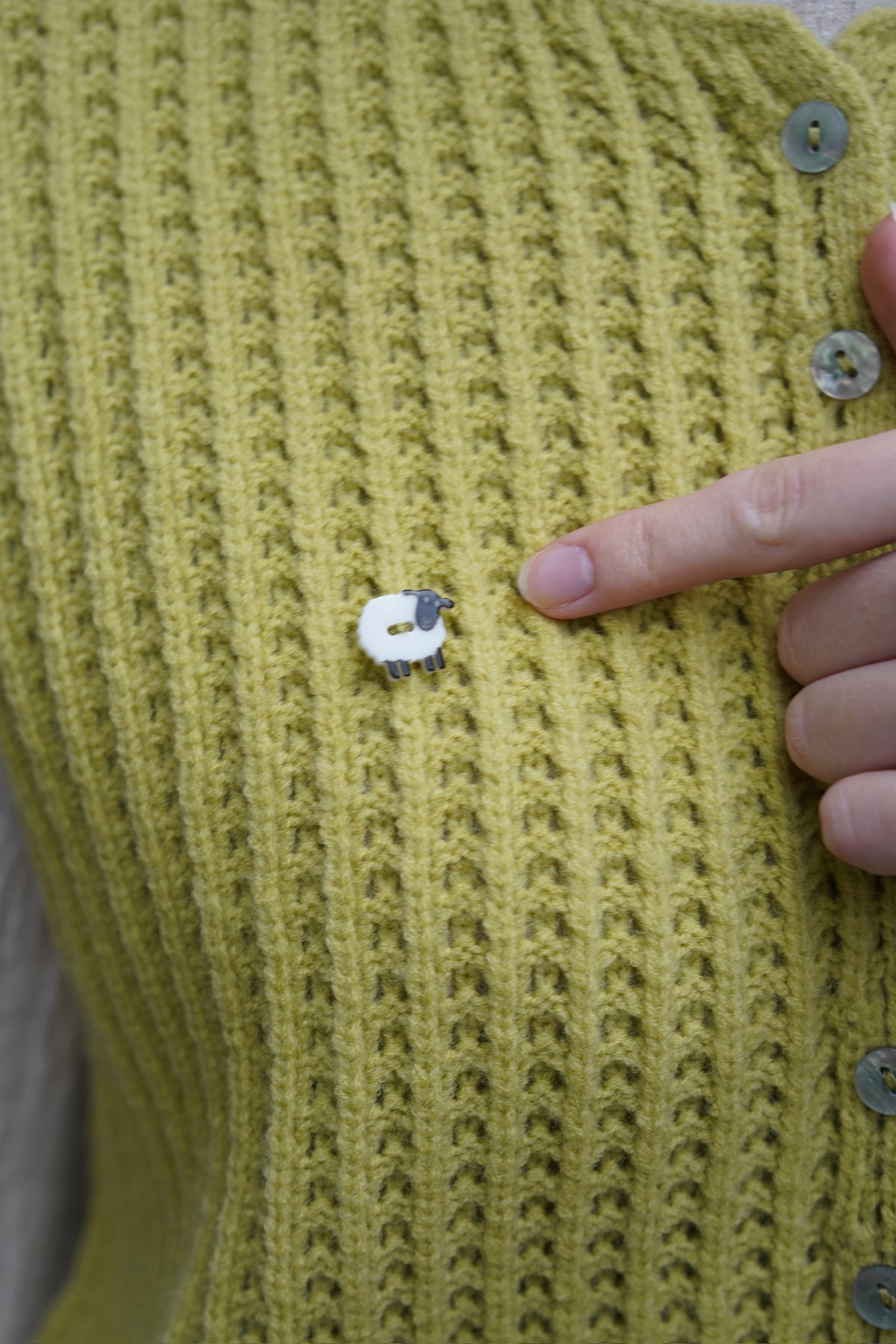 Alpine Cottage Knit Vest (Pistachio)