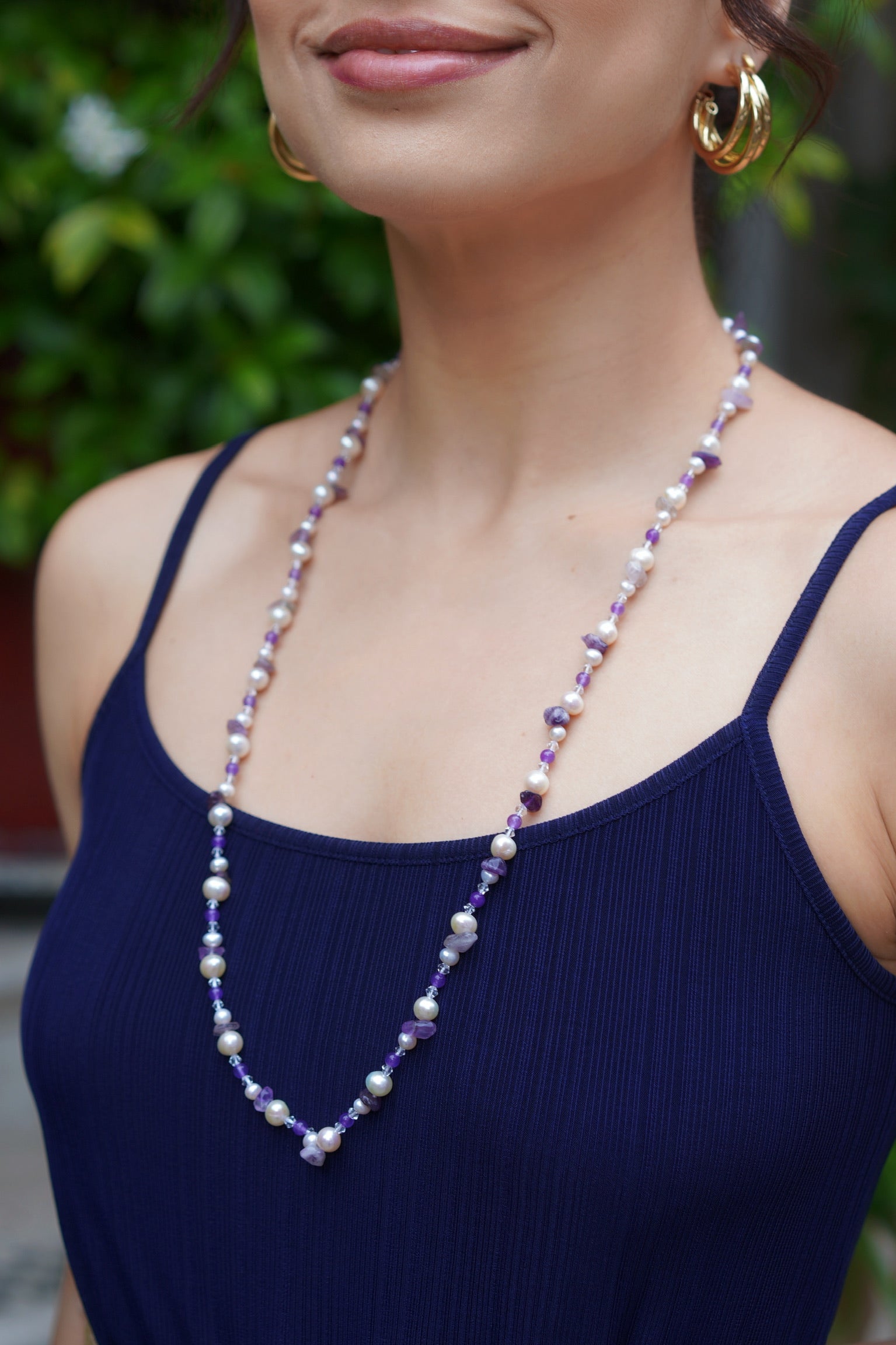 Amethyst Pearl Set