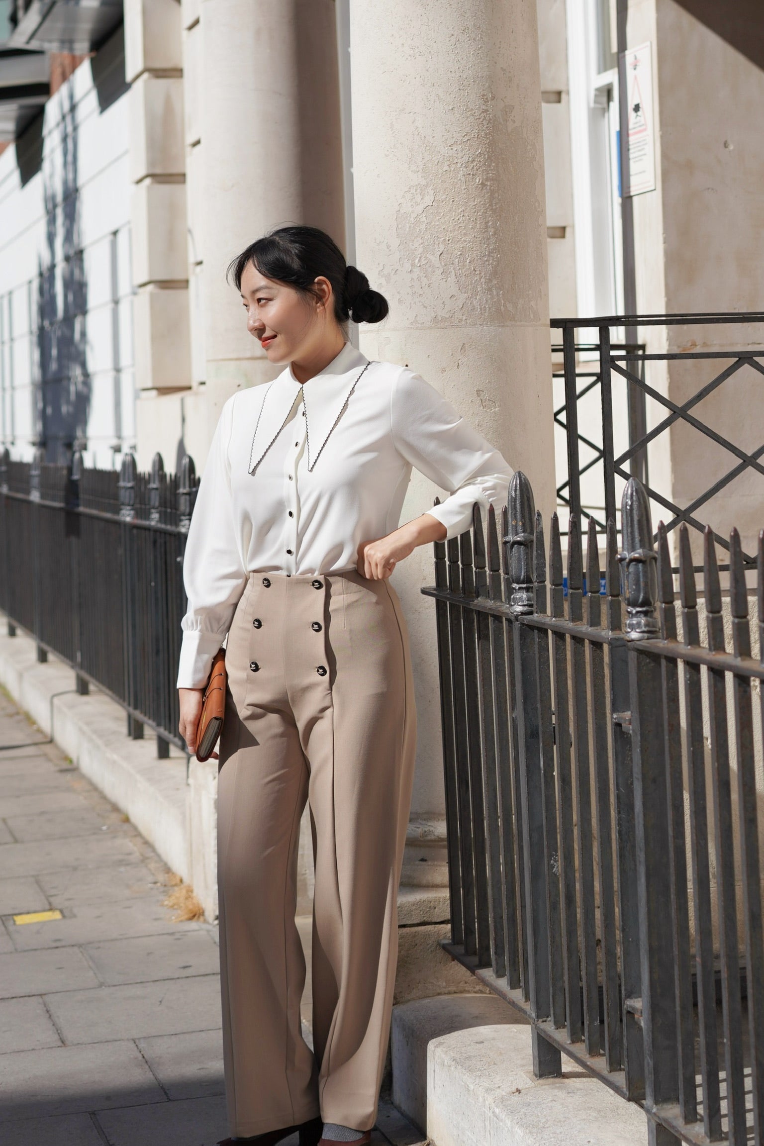 Annie Hall Tailored Trousers (Camel)